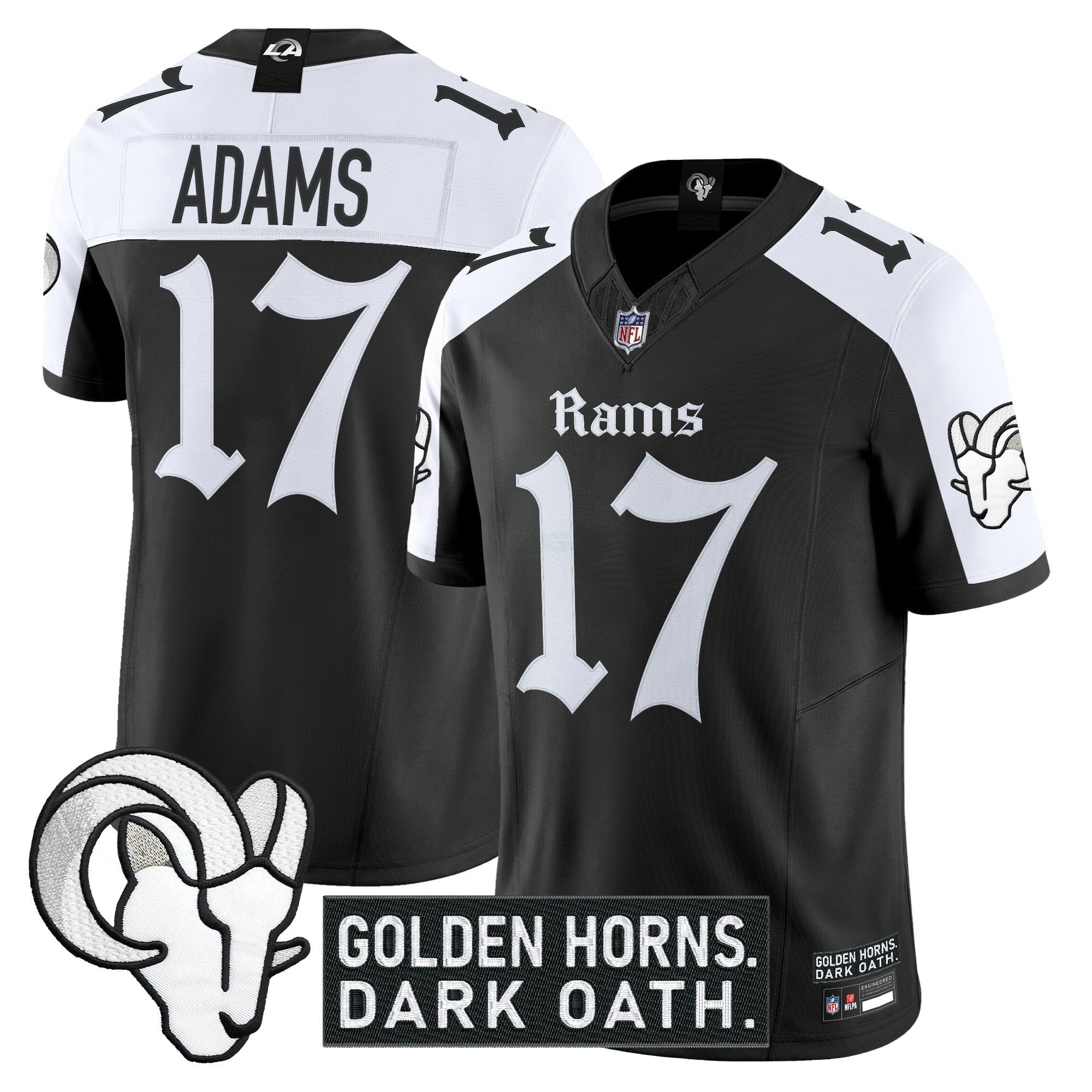 Camisa NFL Men’s Los Angeles ‘Gothic Horns Reforged Edition’ Vapor Limited Jersey