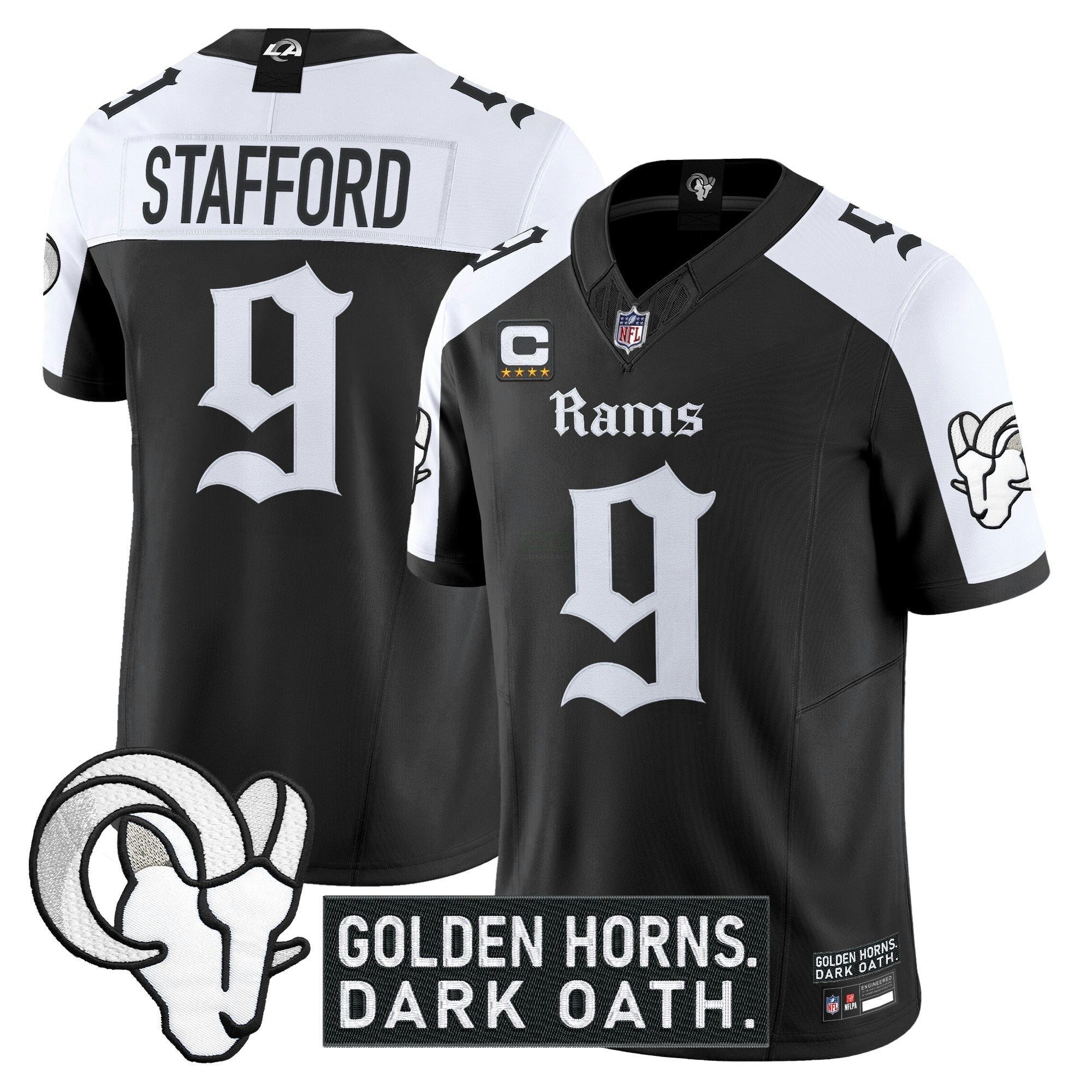 Camisa NFL Men’s Los Angeles ‘Gothic Horns Reforged Edition’ Vapor Limited Jersey