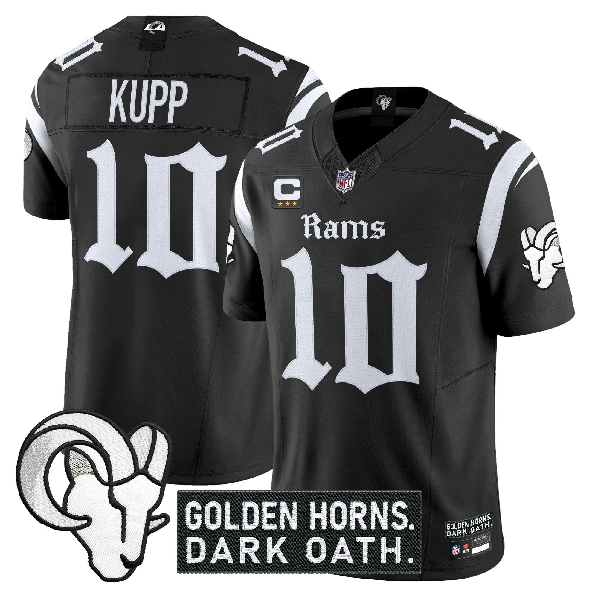 Camisa NFL Men’s Los Angeles ‘Gothic Horns Reforged Edition’ Vapor Limited Jersey