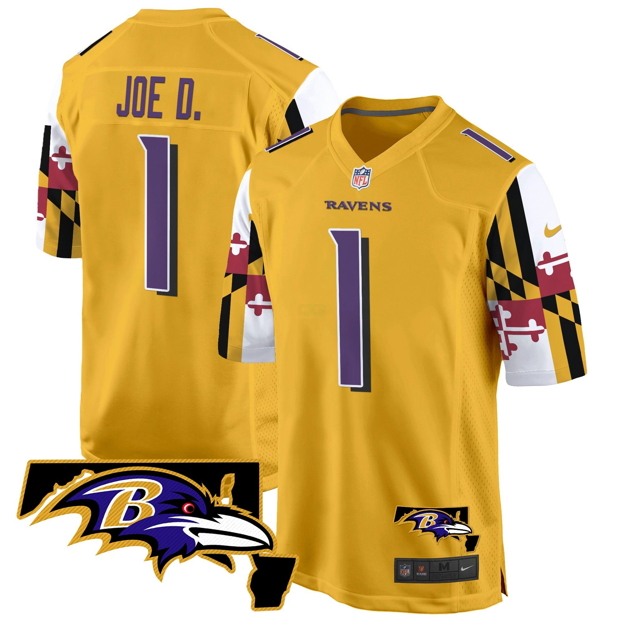 Camisa NFL Men’s Maryland Flag Game Jersey