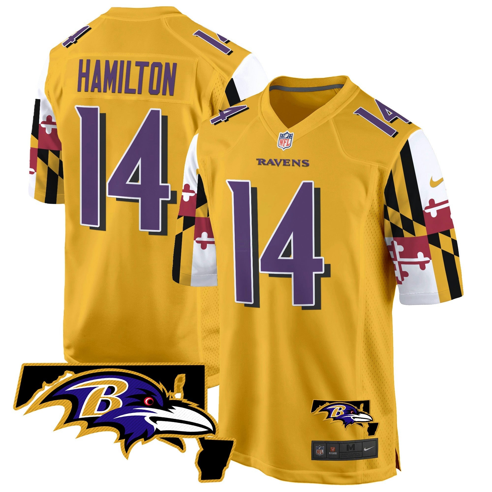 Camisa NFL Men’s Maryland Flag Game Jersey