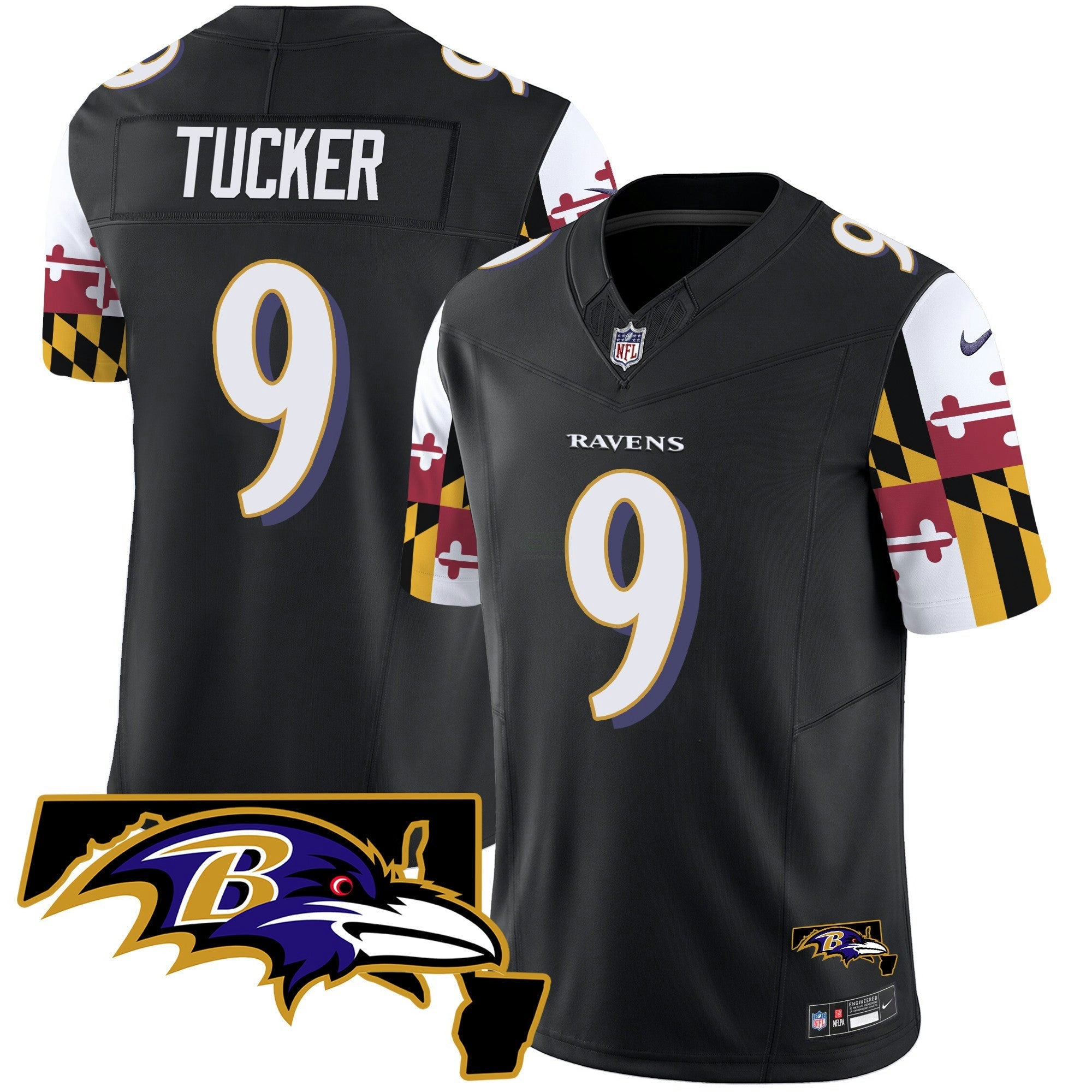 Camisa NFL Men’s Maryland Flag Vapor Limited Jersey V2