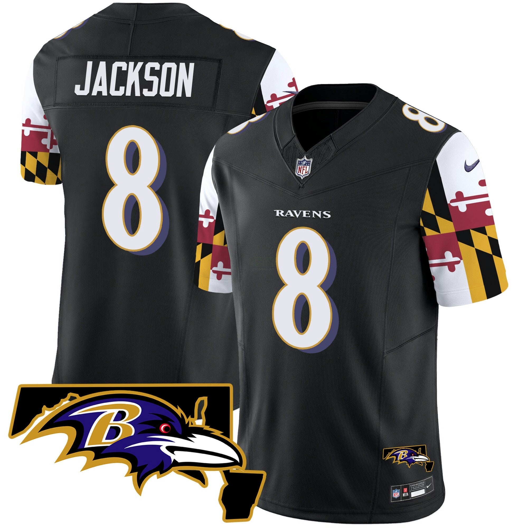 Camisa NFL Men’s Maryland Flag Vapor Limited Jersey V2