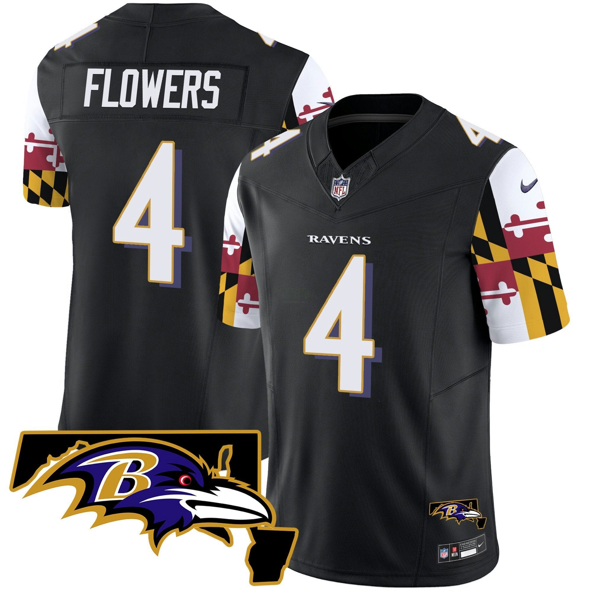 Camisa NFL Men’s Maryland Flag Vapor Limited Jersey V2