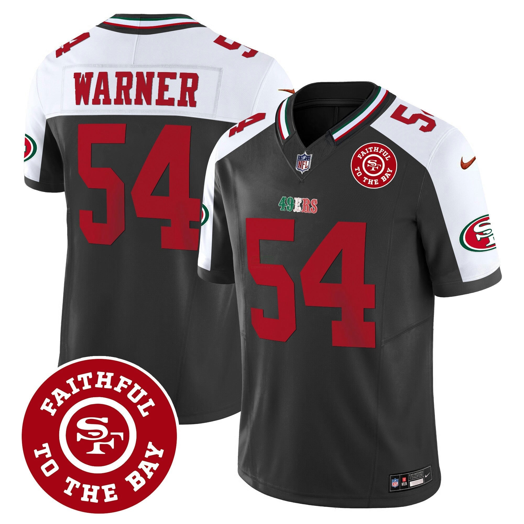 Camisa NFL Men’s Mexico Faithful To The Bay Patch Vapor Jersey