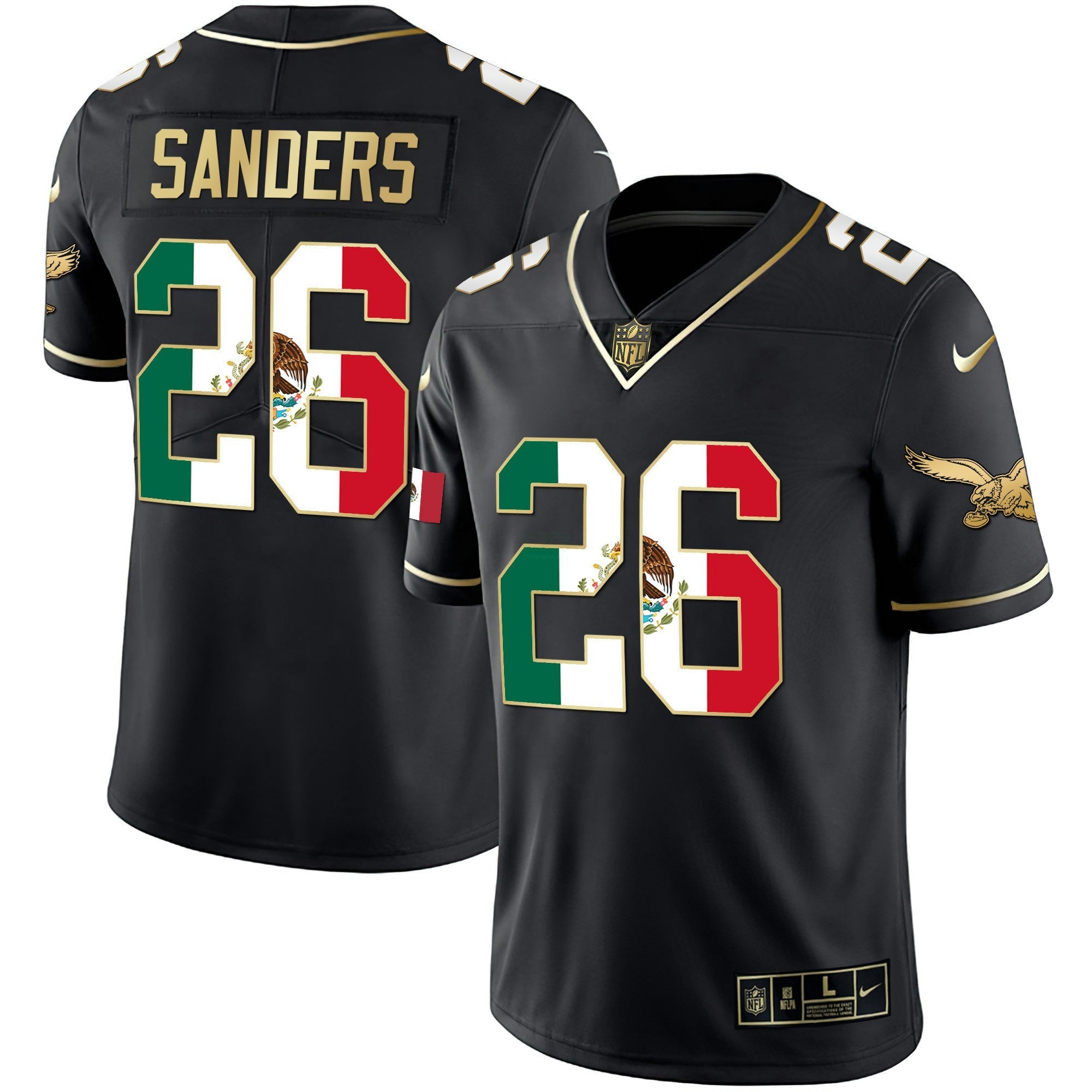Camisa NFL Men’s Mexico Gold & Kelly Vapor Jersey