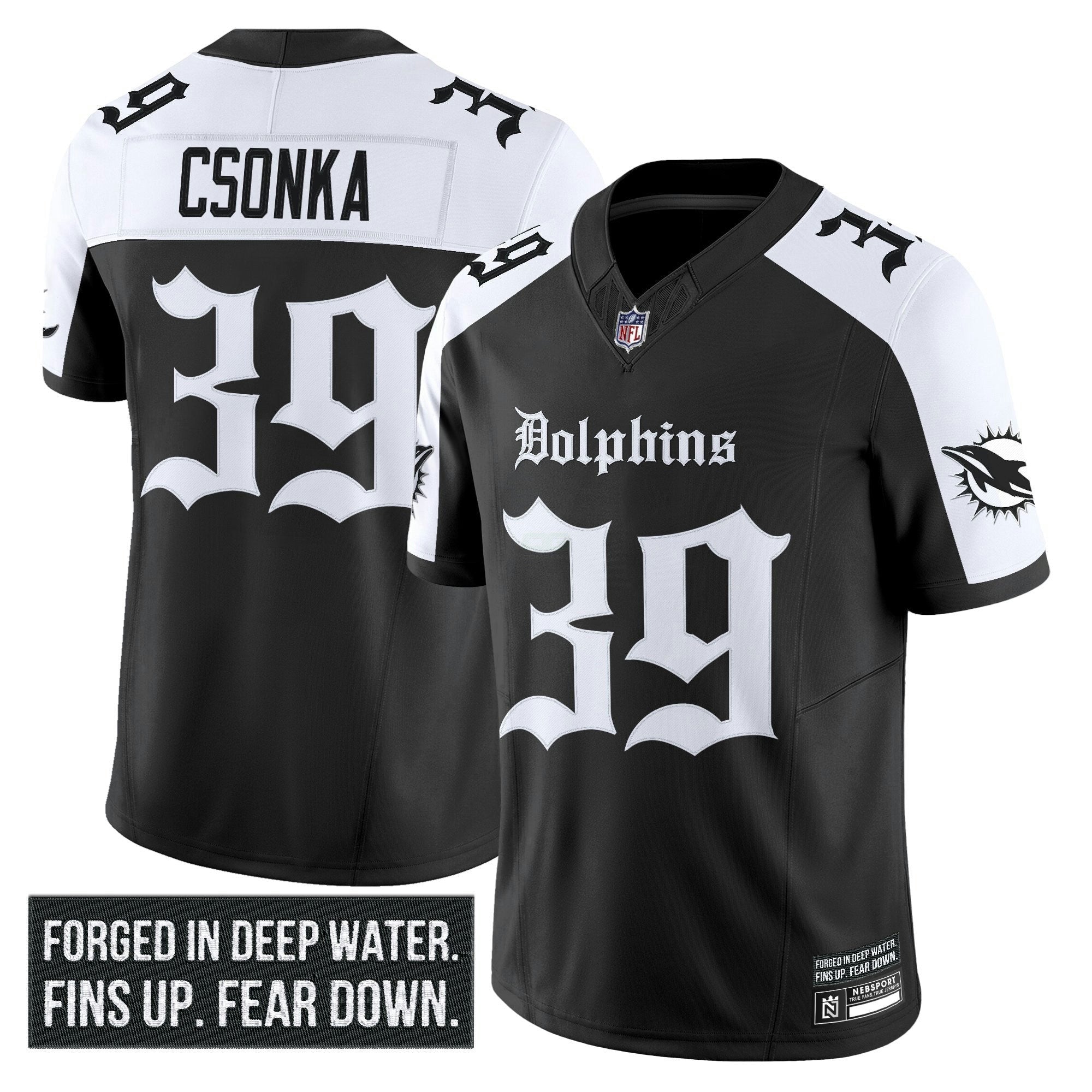 Camisa NFL Men’s Miami ‘Gothic Deep Water Edition’ Vapor Limited Jersey