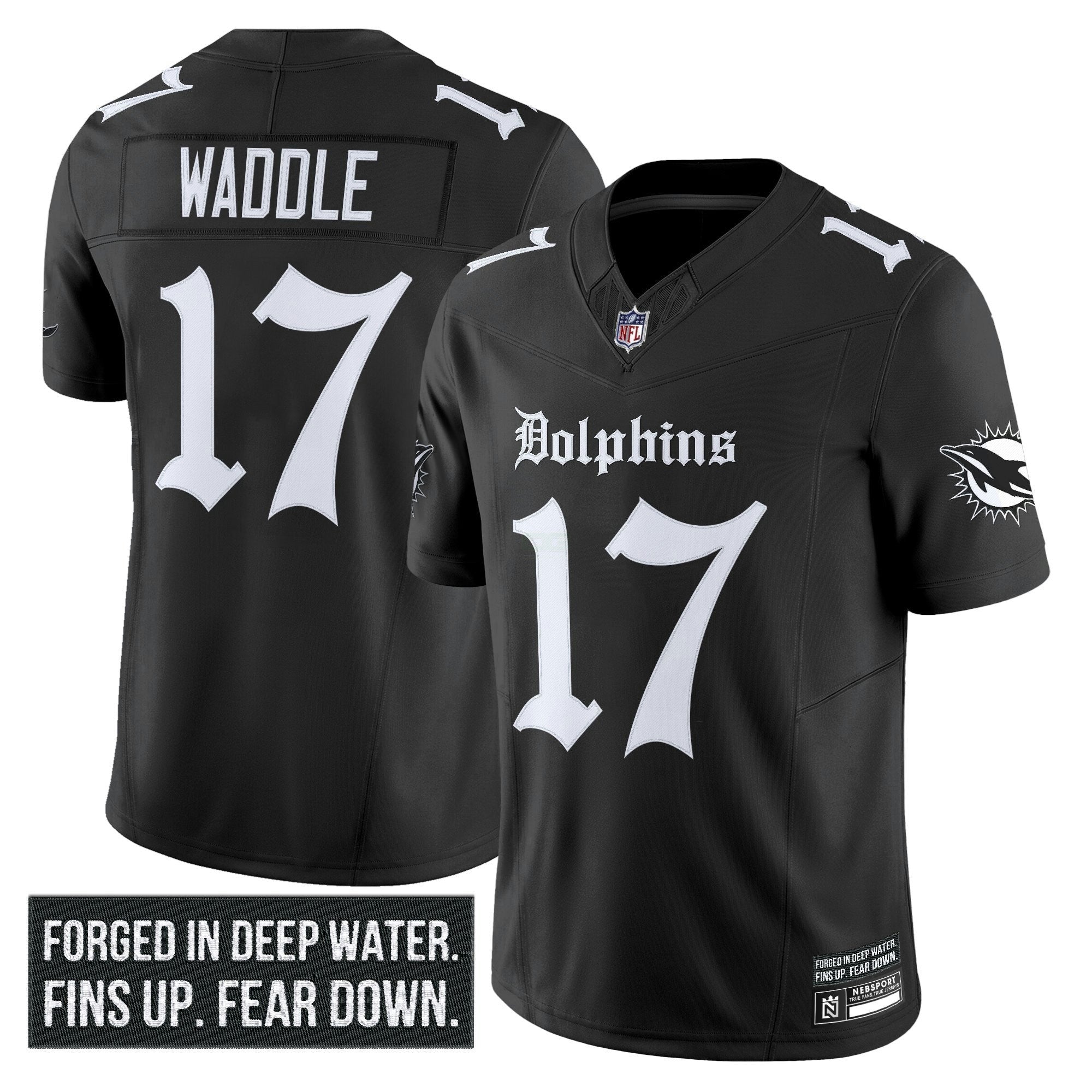 Camisa NFL Men’s Miami ‘Gothic Deep Water Edition’ Vapor Limited Jersey