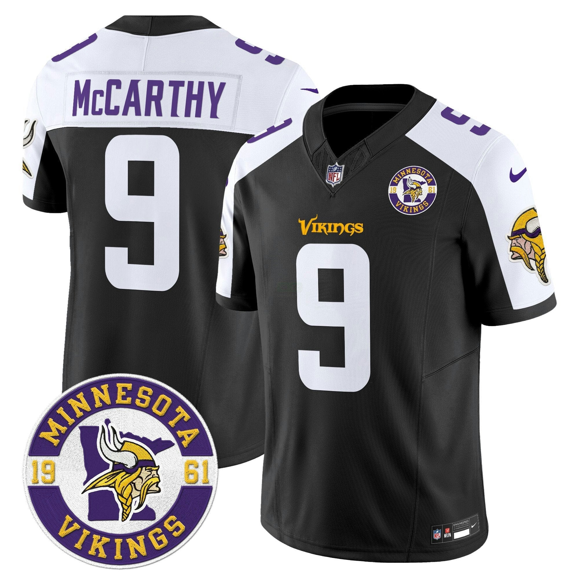 Camisa NFL Men’s Minnesota 2024 Vapor Limited Jersey V2 – Est. 1961 Patch