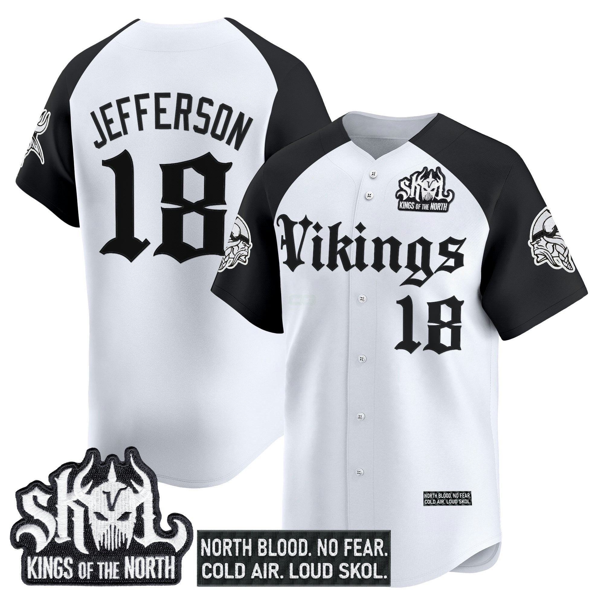 Camisa NFL Men’s Minnesota ‘Gothic Norseblood Edition’ Vapor Jersey