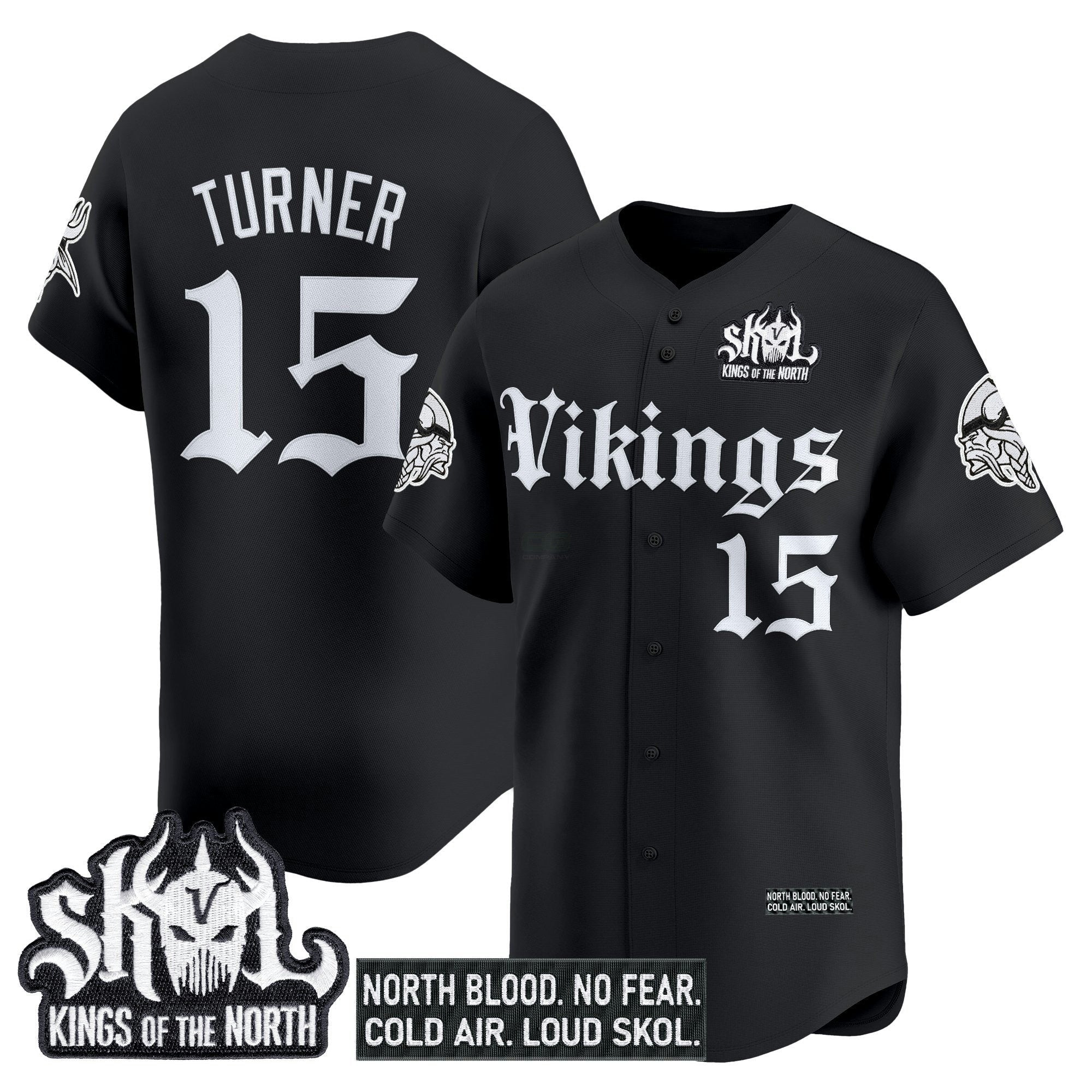 Camisa NFL Men’s Minnesota ‘Gothic Norseblood Edition’ Vapor Jersey