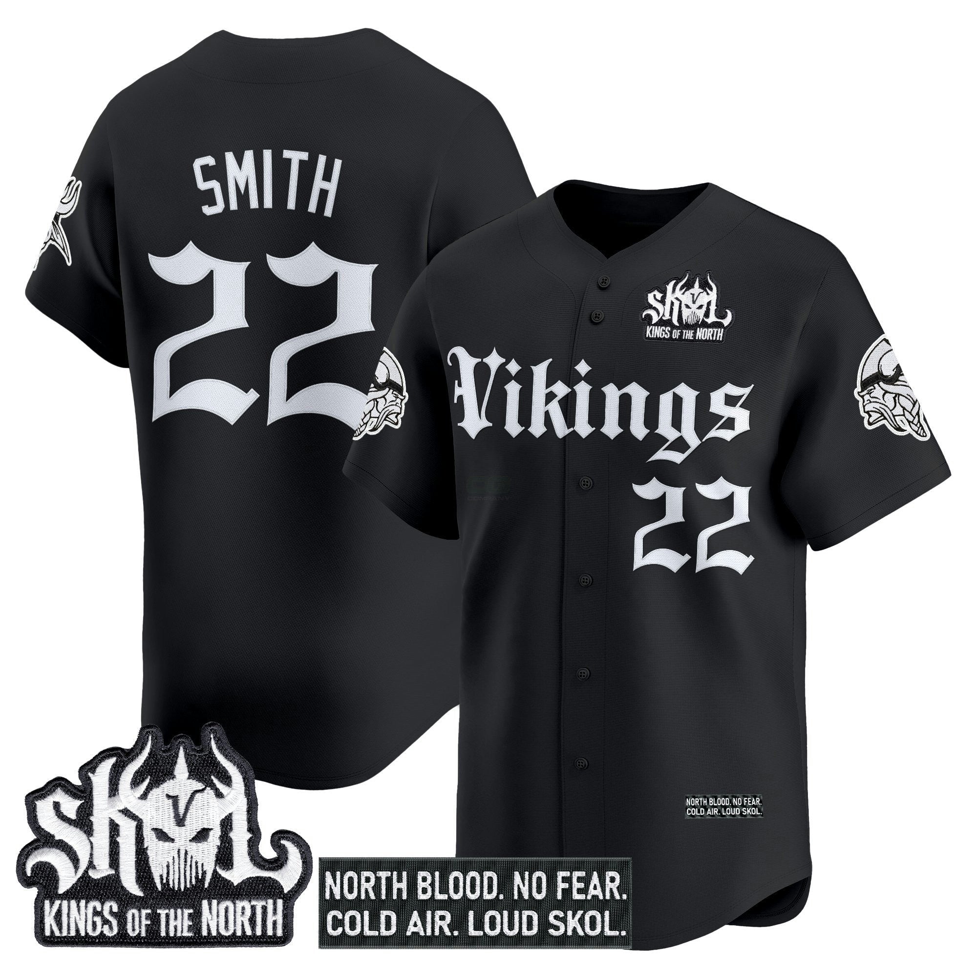 Camisa NFL Men’s Minnesota ‘Gothic Norseblood Edition’ Vapor Jersey