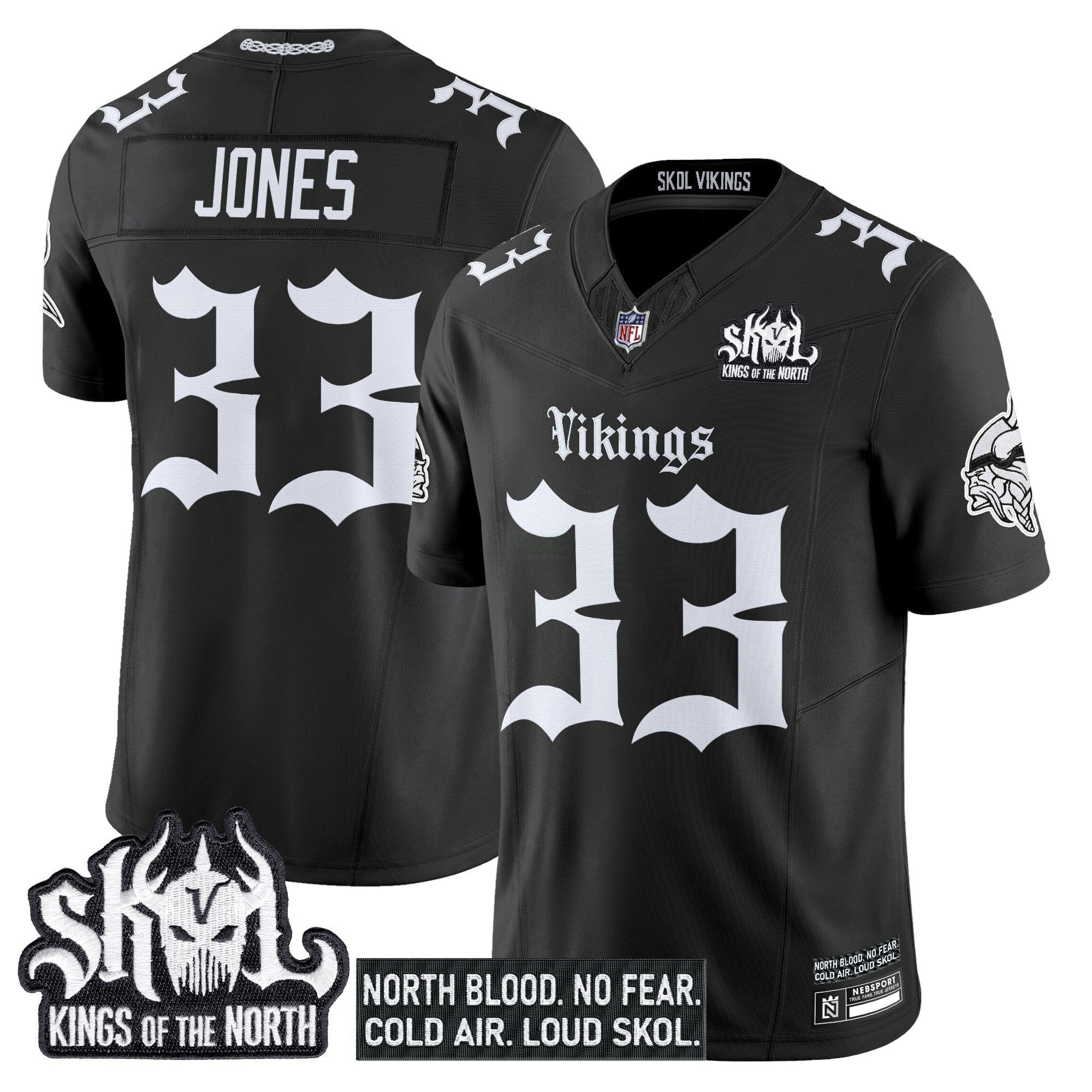 Camisa NFL Men’s Minnesota ‘Gothic Norseblood Edition’ Vapor Limited Jersey
