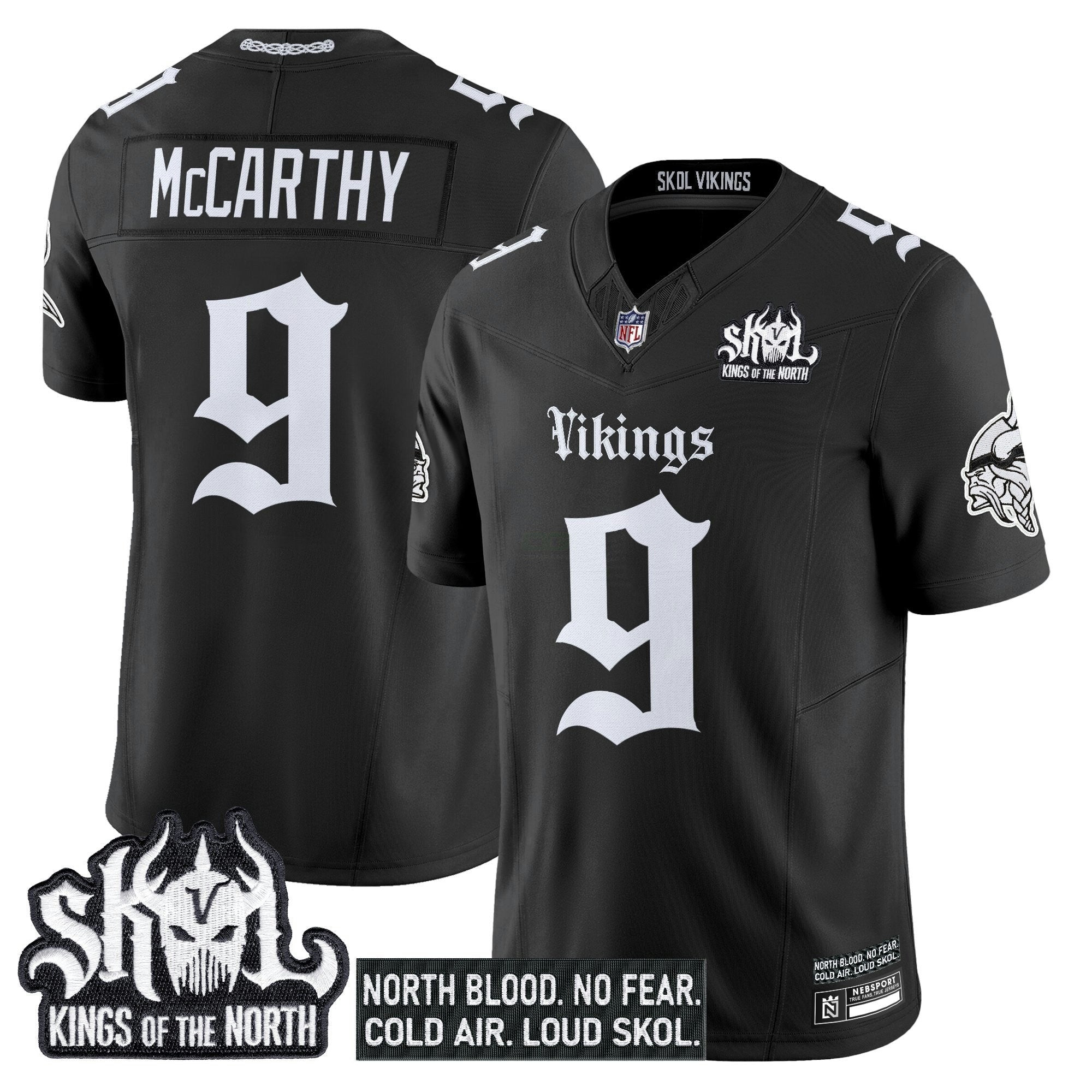 Camisa NFL Men’s Minnesota ‘Gothic Norseblood Edition’ Vapor Limited Jersey