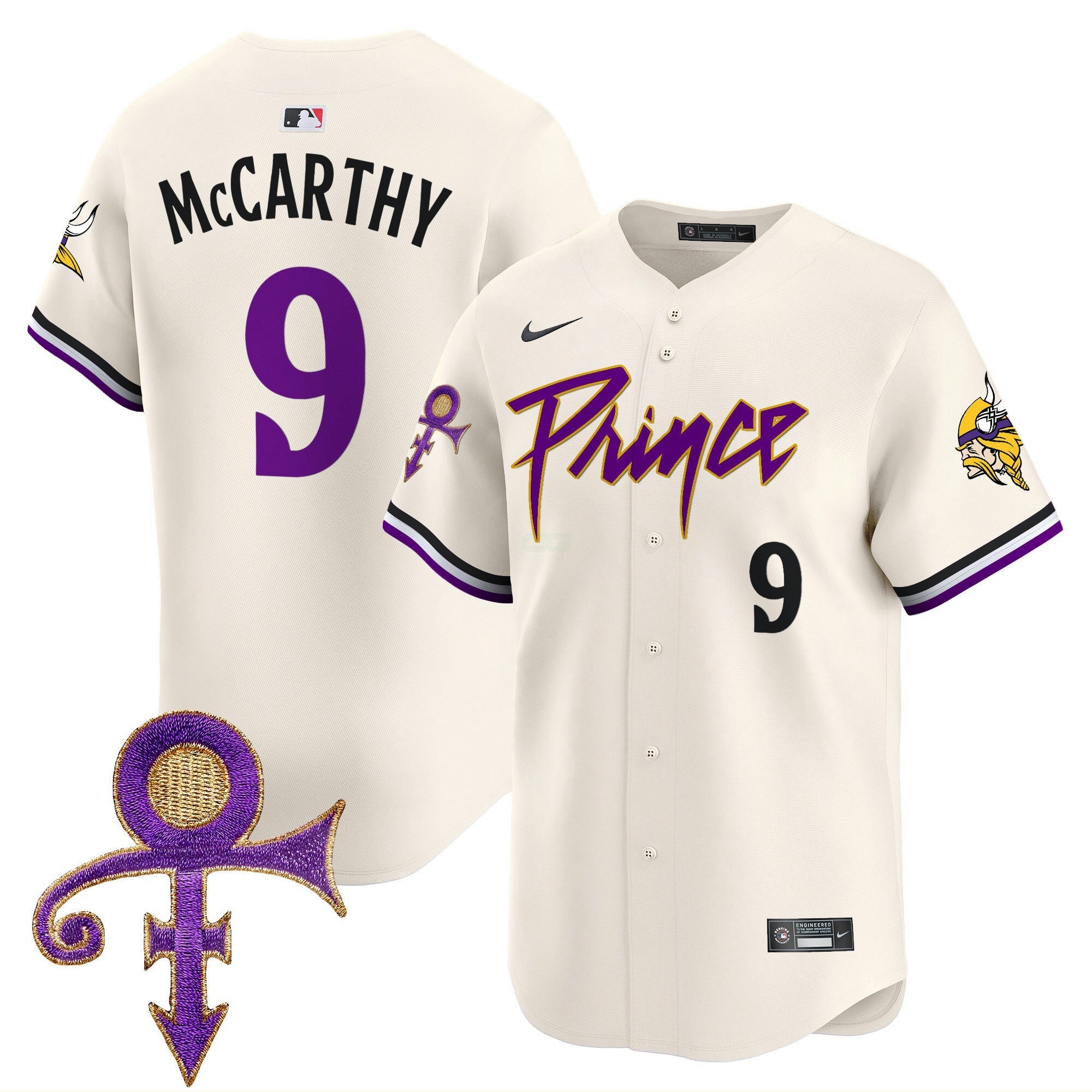 Camisa NFL Men’s Minnesota Prince Patch Vapor Premier Limited Jersey