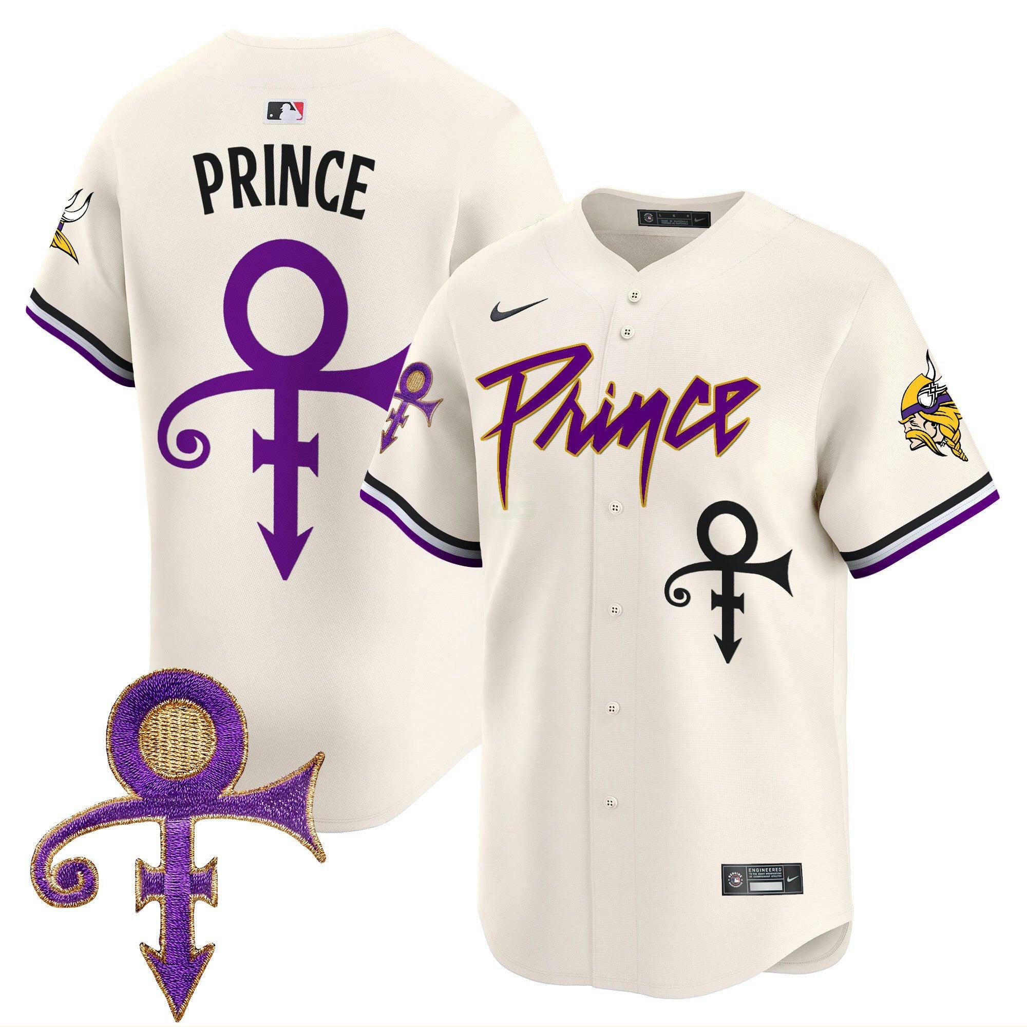Camisa NFL Men’s Minnesota Prince Patch Vapor Premier Limited Jersey