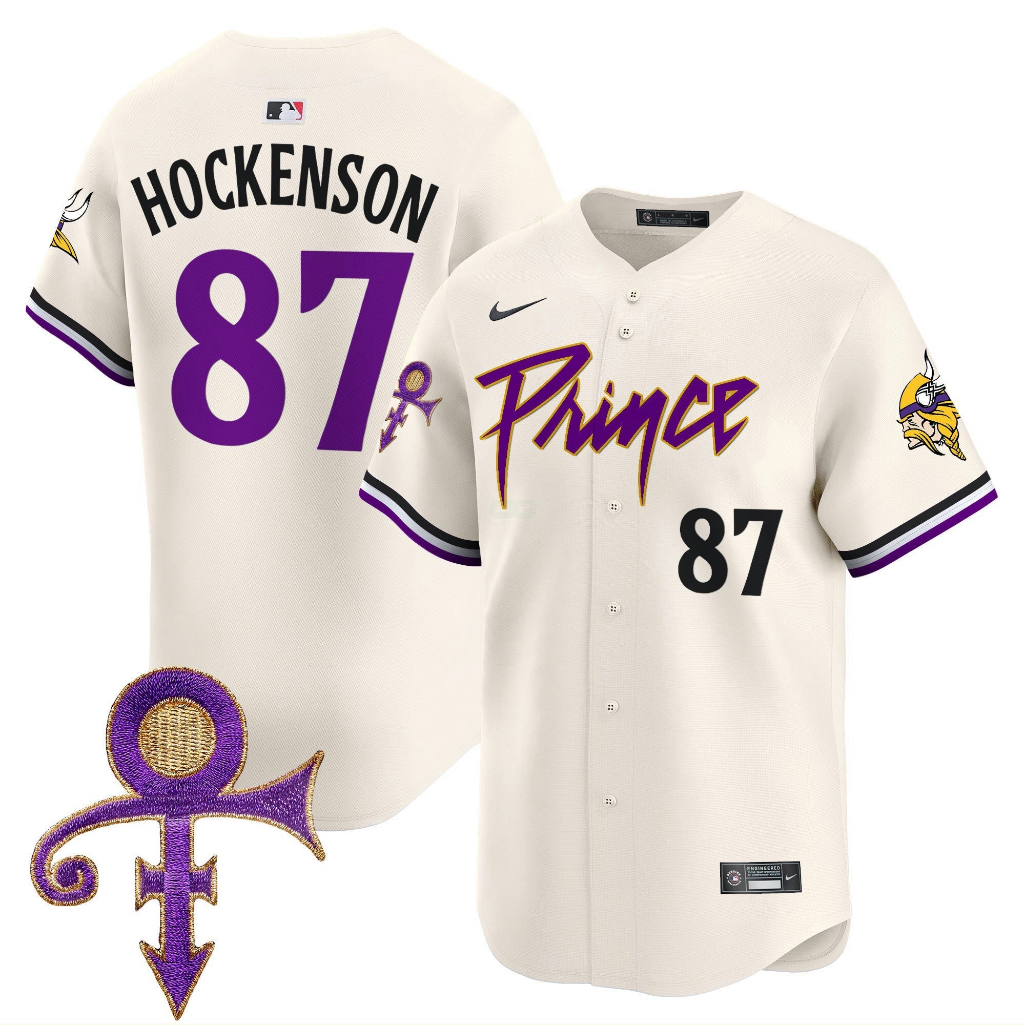 Camisa NFL Men’s Minnesota Prince Patch Vapor Premier Limited Jersey
