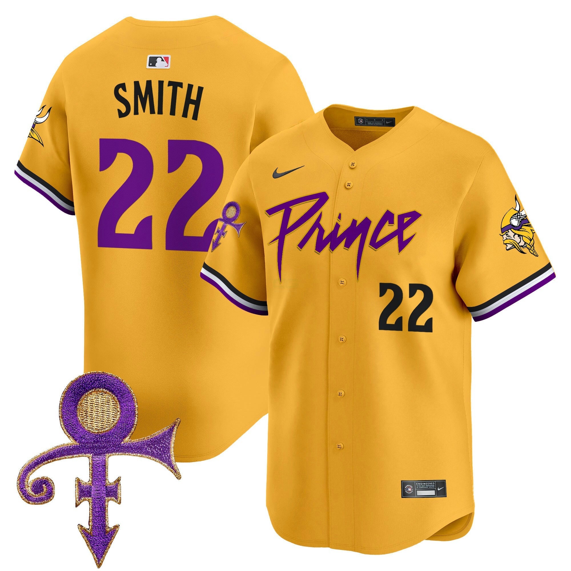 Camisa NFL Men’s Minnesota Prince Patch Vapor Premier Limited Jersey