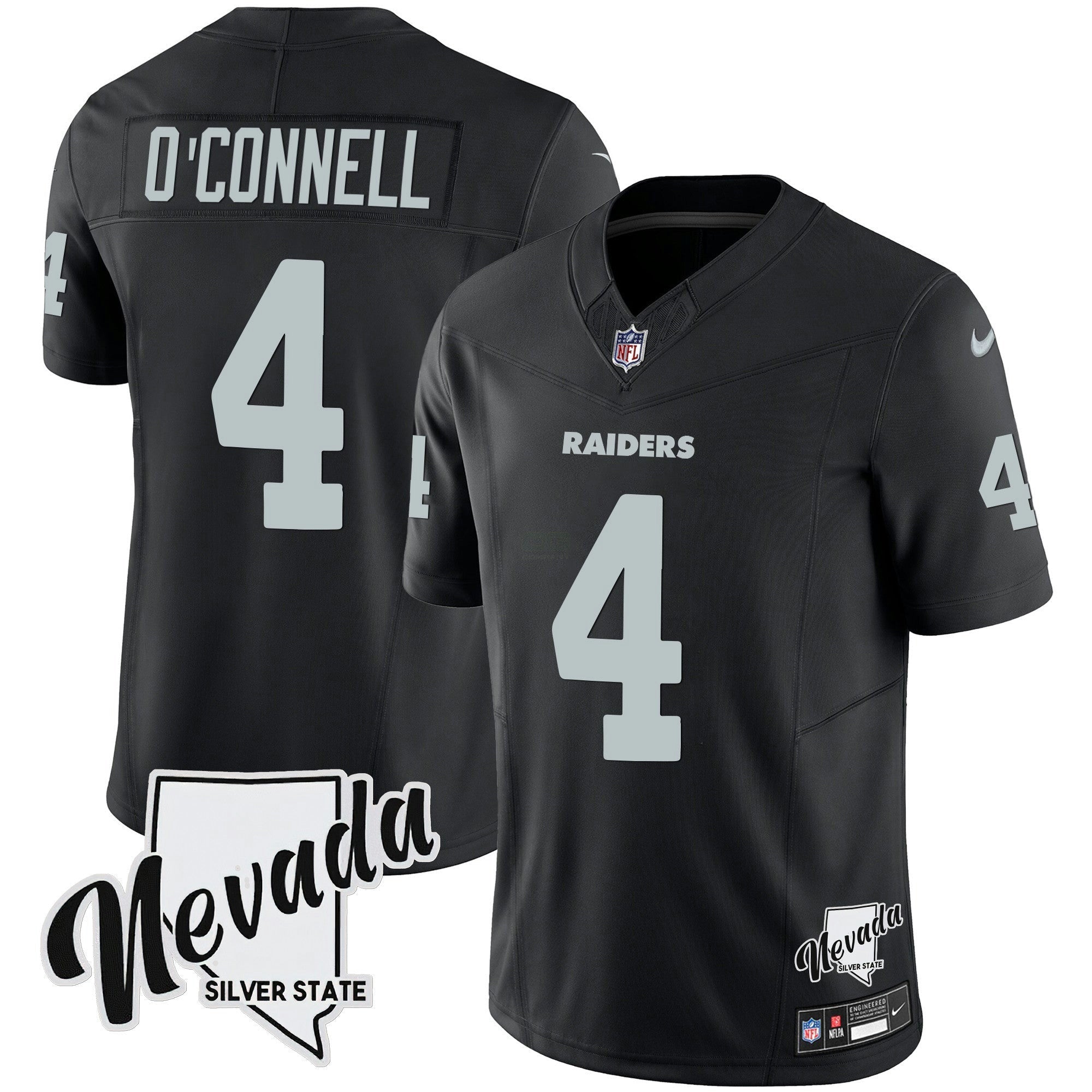 Camisa NFL Men’s Nevada Silver State Patch Vapor Jersey