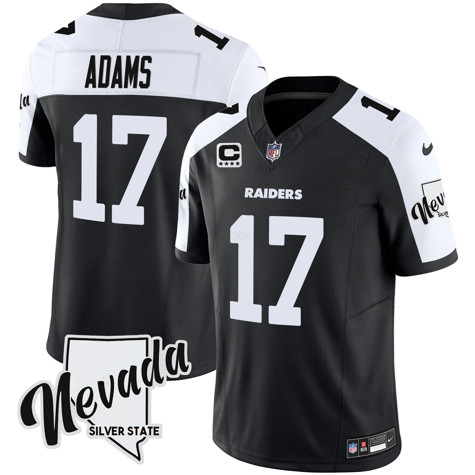Camisa NFL Men’s Nevada Silver State Patch Vapor Jersey