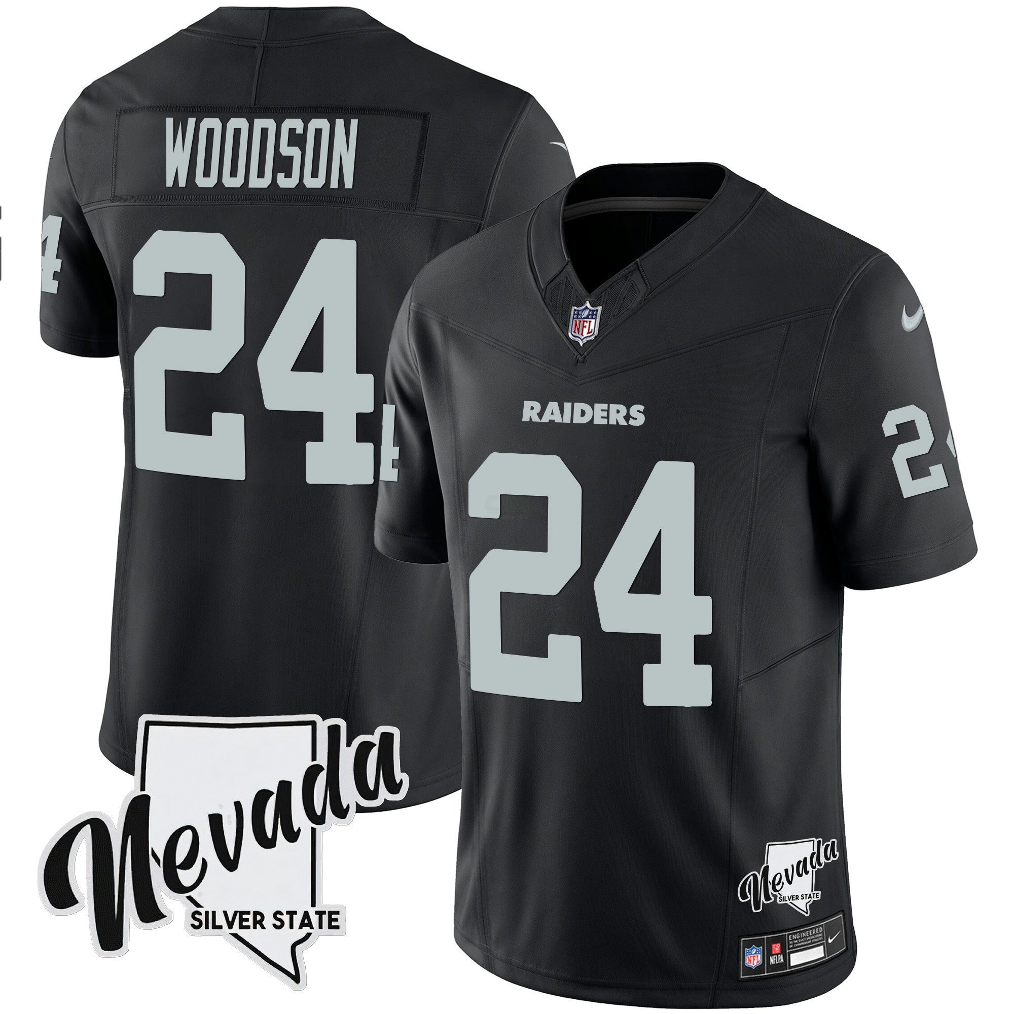 Camisa NFL Men’s Nevada Silver State Patch Vapor Jersey
