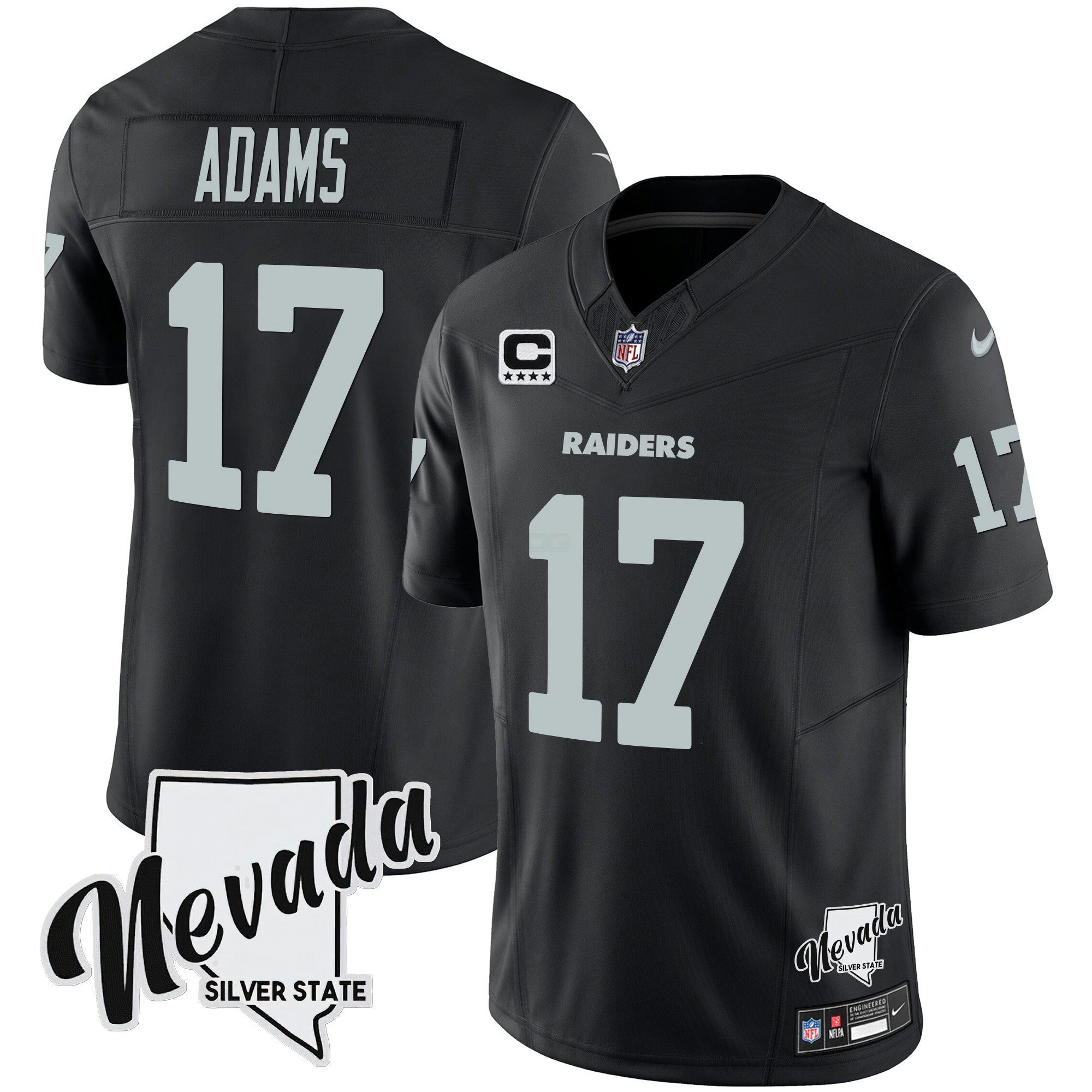 Camisa NFL Men’s Nevada Silver State Patch Vapor Jersey