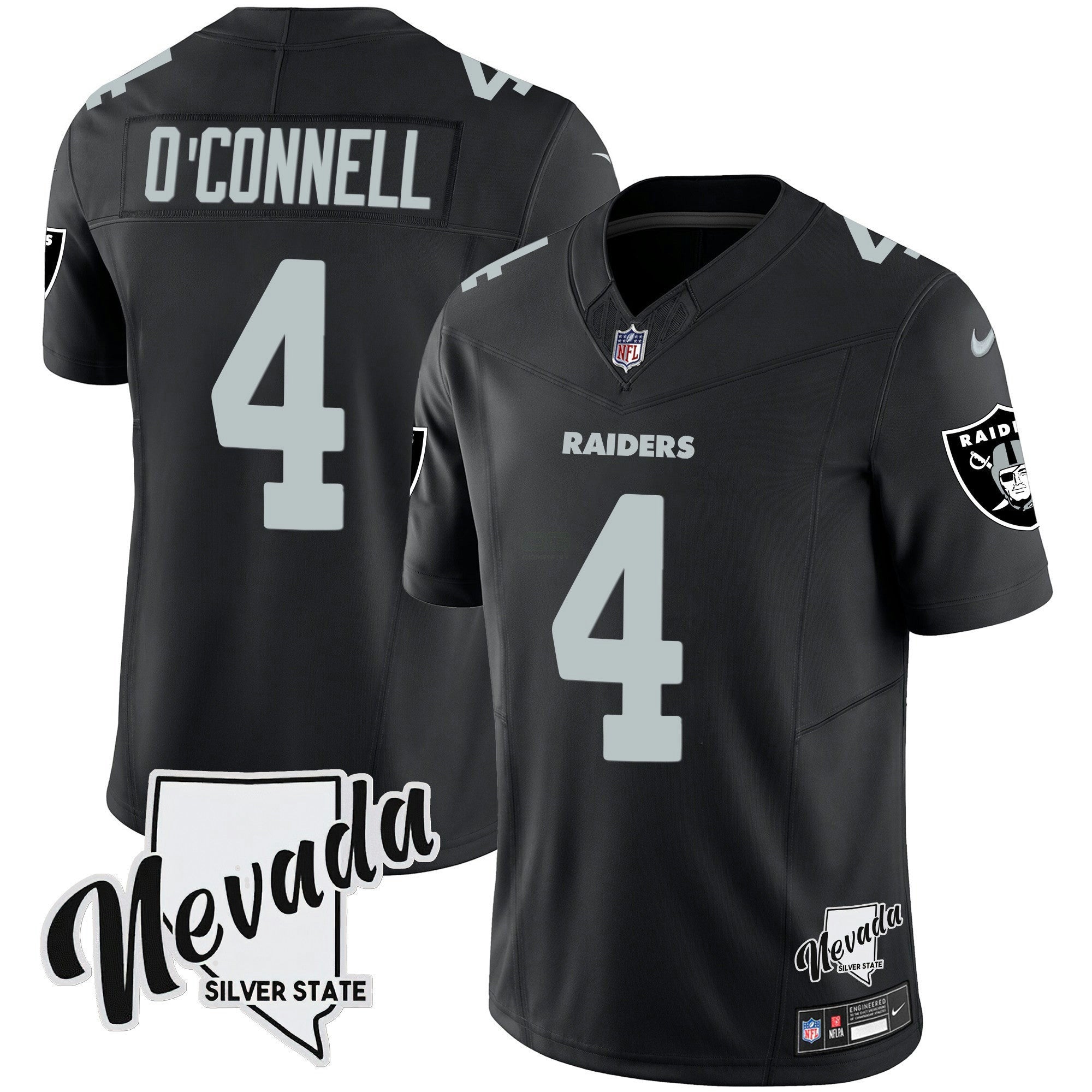 Camisa NFL Men’s Nevada Silver State Patch Vapor Jersey V2