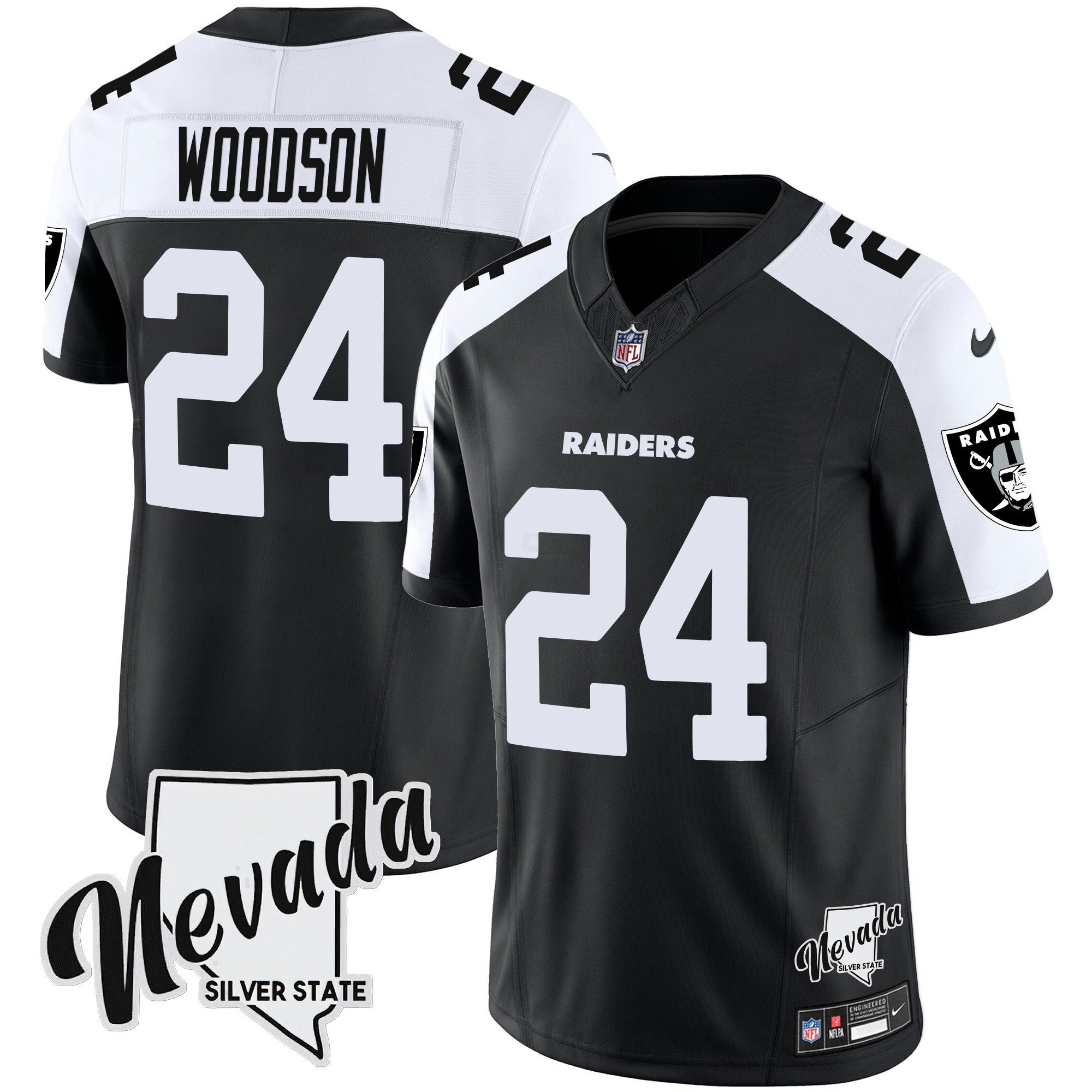 Camisa NFL Men’s Nevada Silver State Patch Vapor Jersey V2