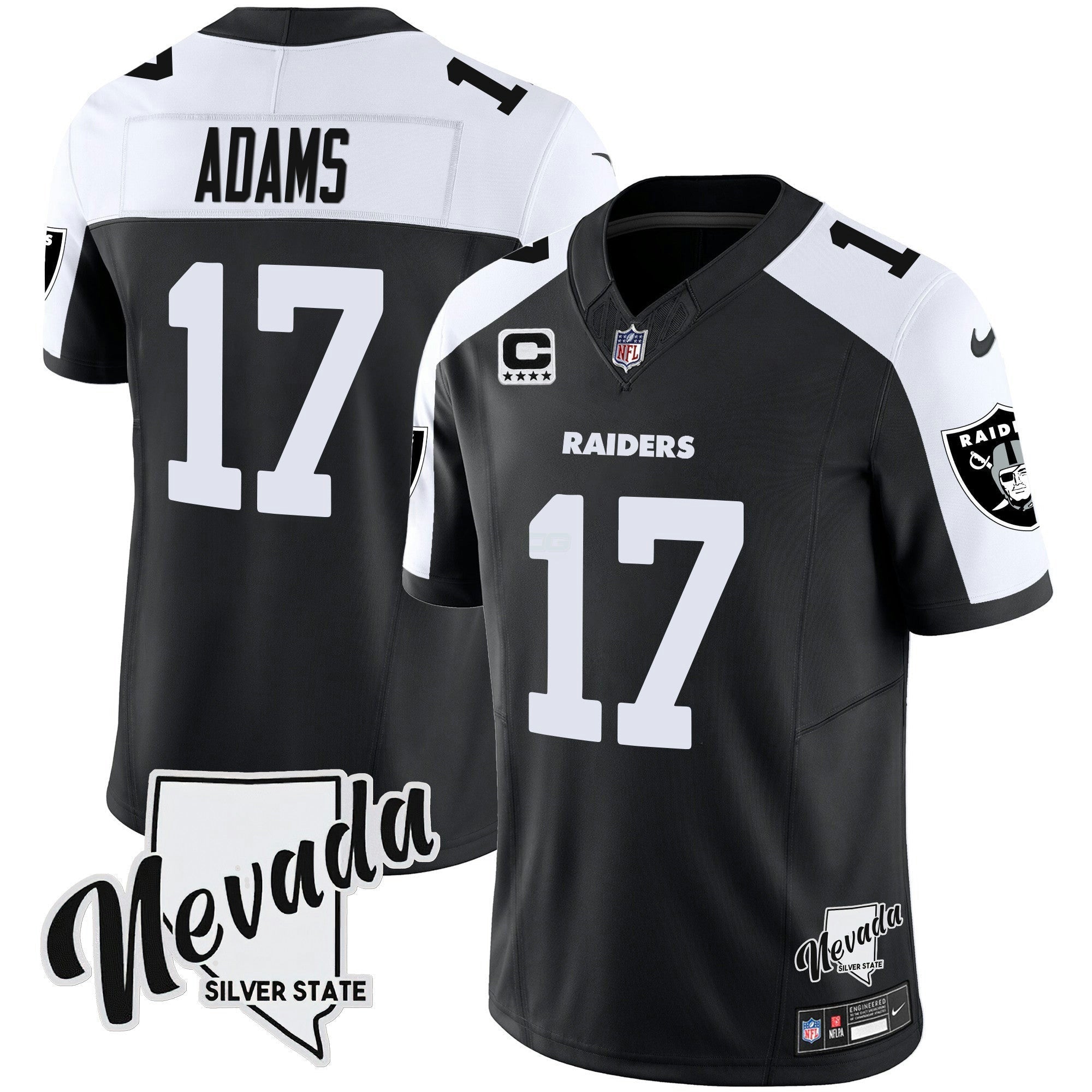 Camisa NFL Men’s Nevada Silver State Patch Vapor Jersey V2