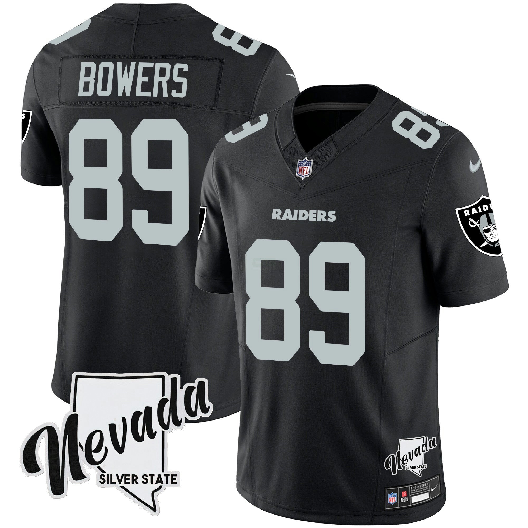Camisa NFL Men’s Nevada Silver State Patch Vapor Jersey V2
