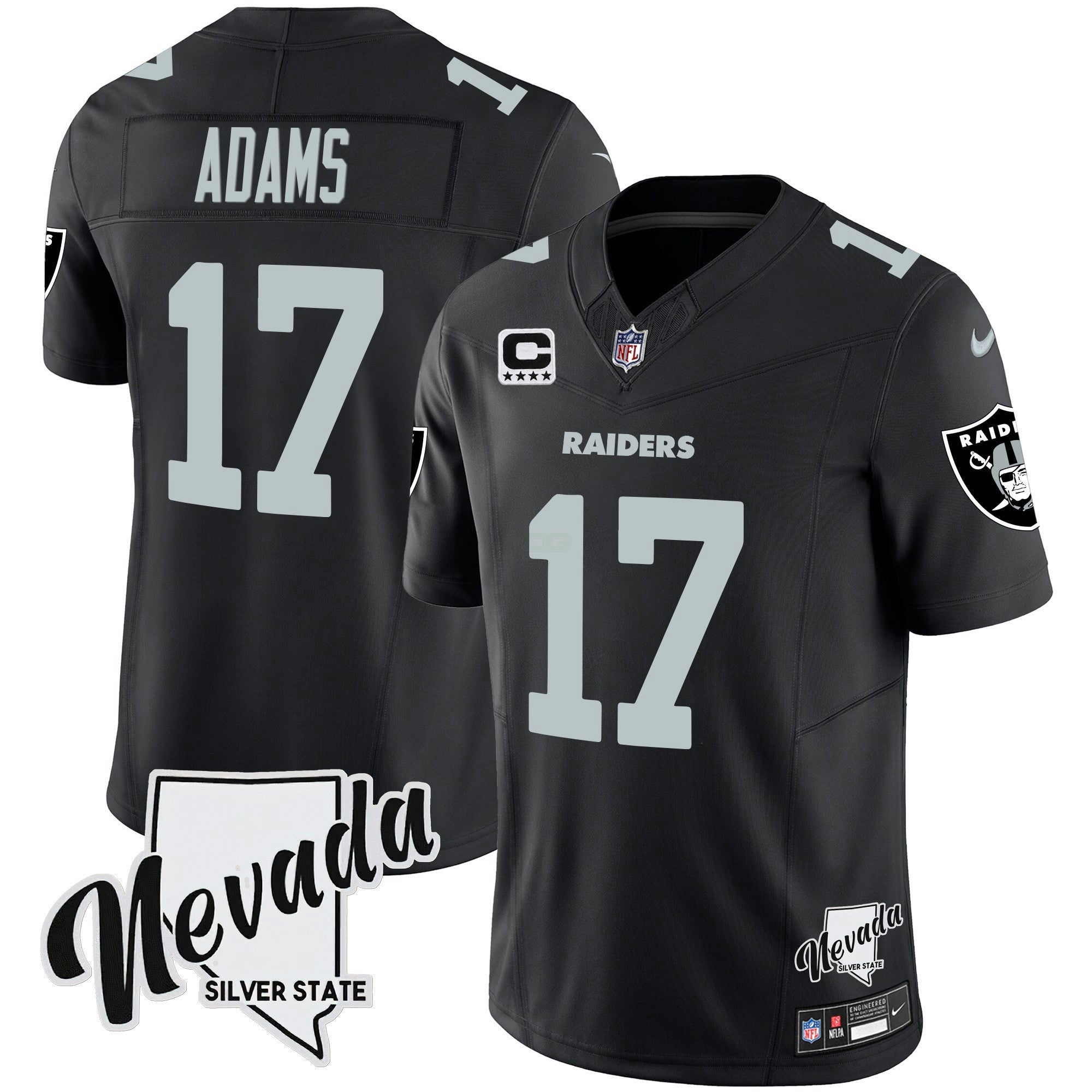 Camisa NFL Men’s Nevada Silver State Patch Vapor Jersey V2