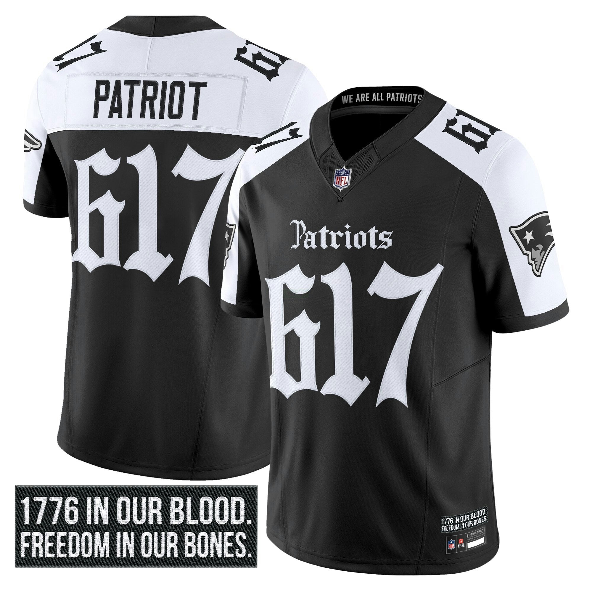 Camisa NFL Men’s New England ‘Gothic Revolution Edition’ Vapor Limited Jersey