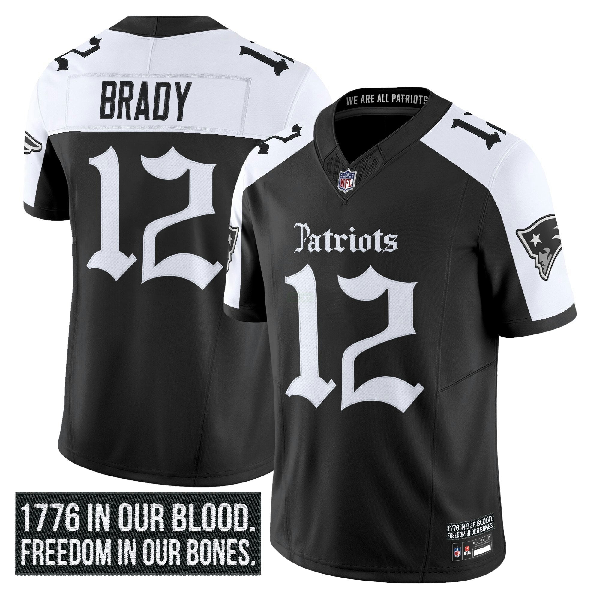 Camisa NFL Men’s New England ‘Gothic Revolution Edition’ Vapor Limited Jersey