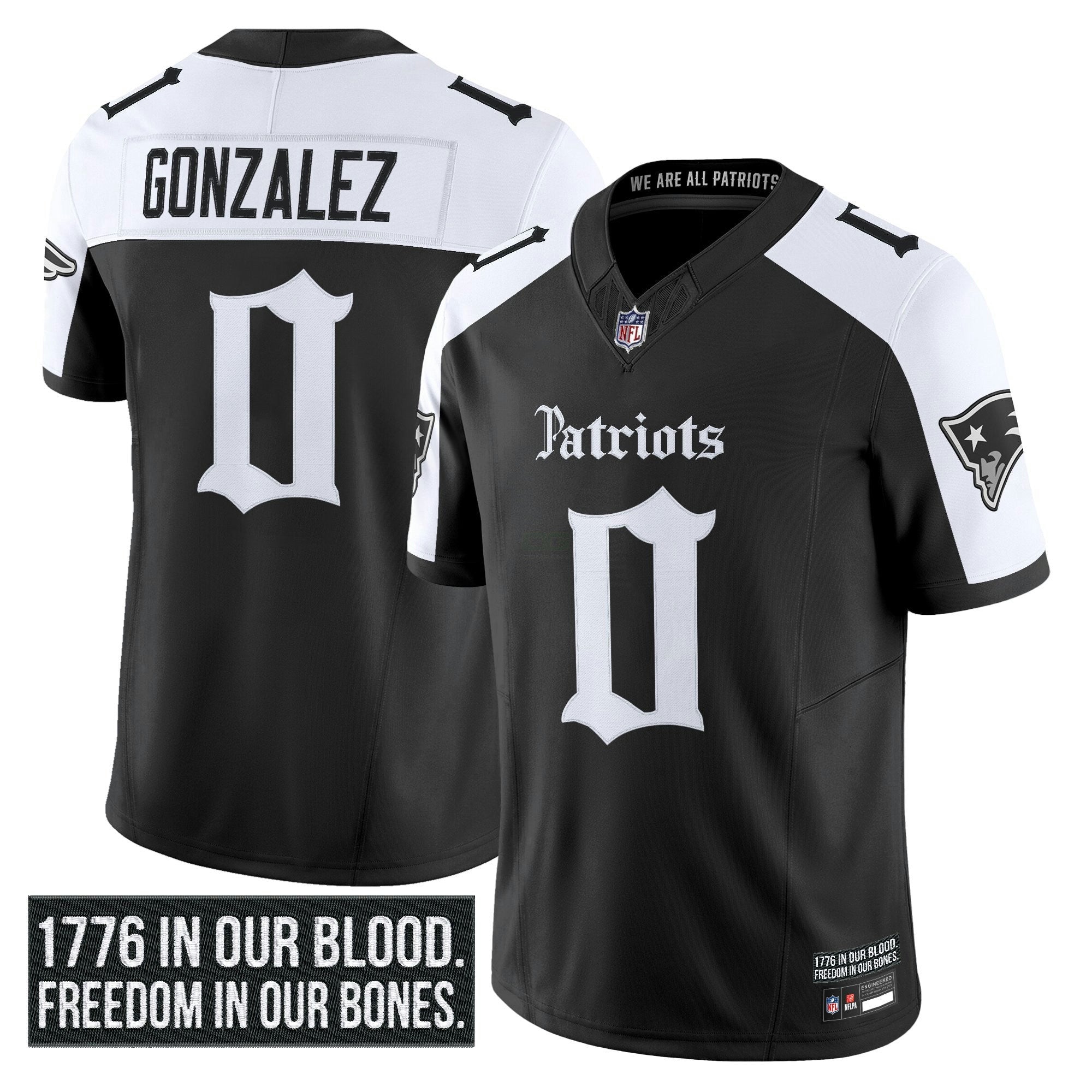 Camisa NFL Men’s New England ‘Gothic Revolution Edition’ Vapor Limited Jersey