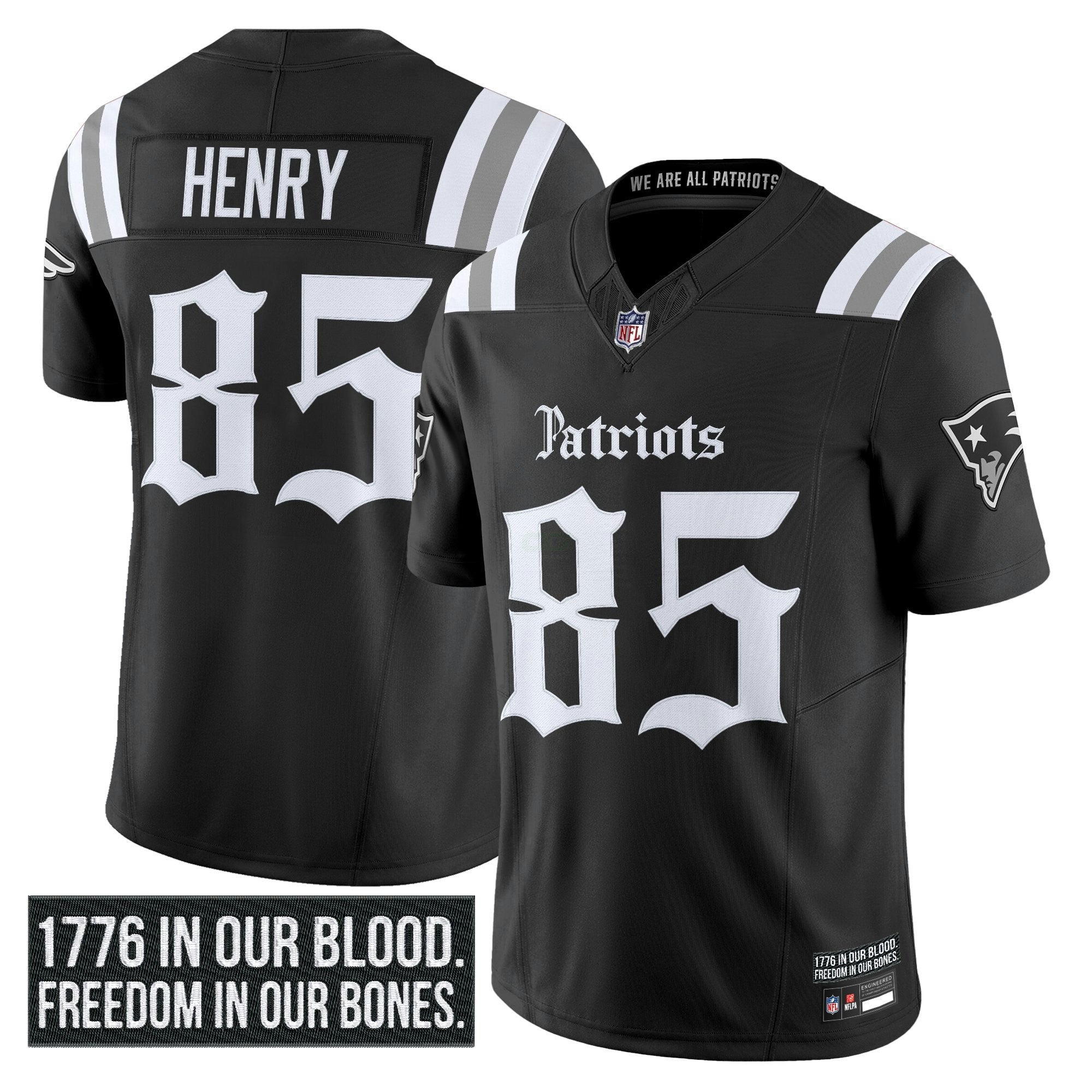 Camisa NFL Men’s New England ‘Gothic Revolution Edition’ Vapor Limited Jersey