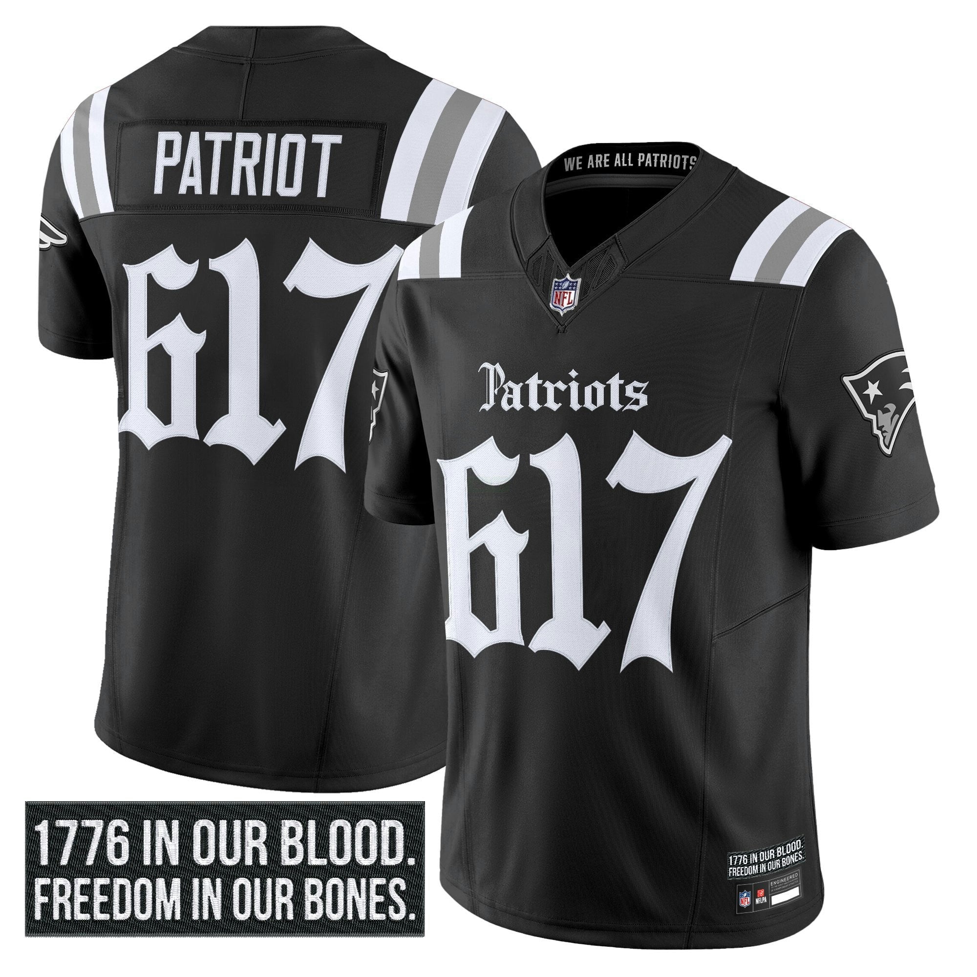 Camisa NFL Men’s New England ‘Gothic Revolution Edition’ Vapor Limited Jersey