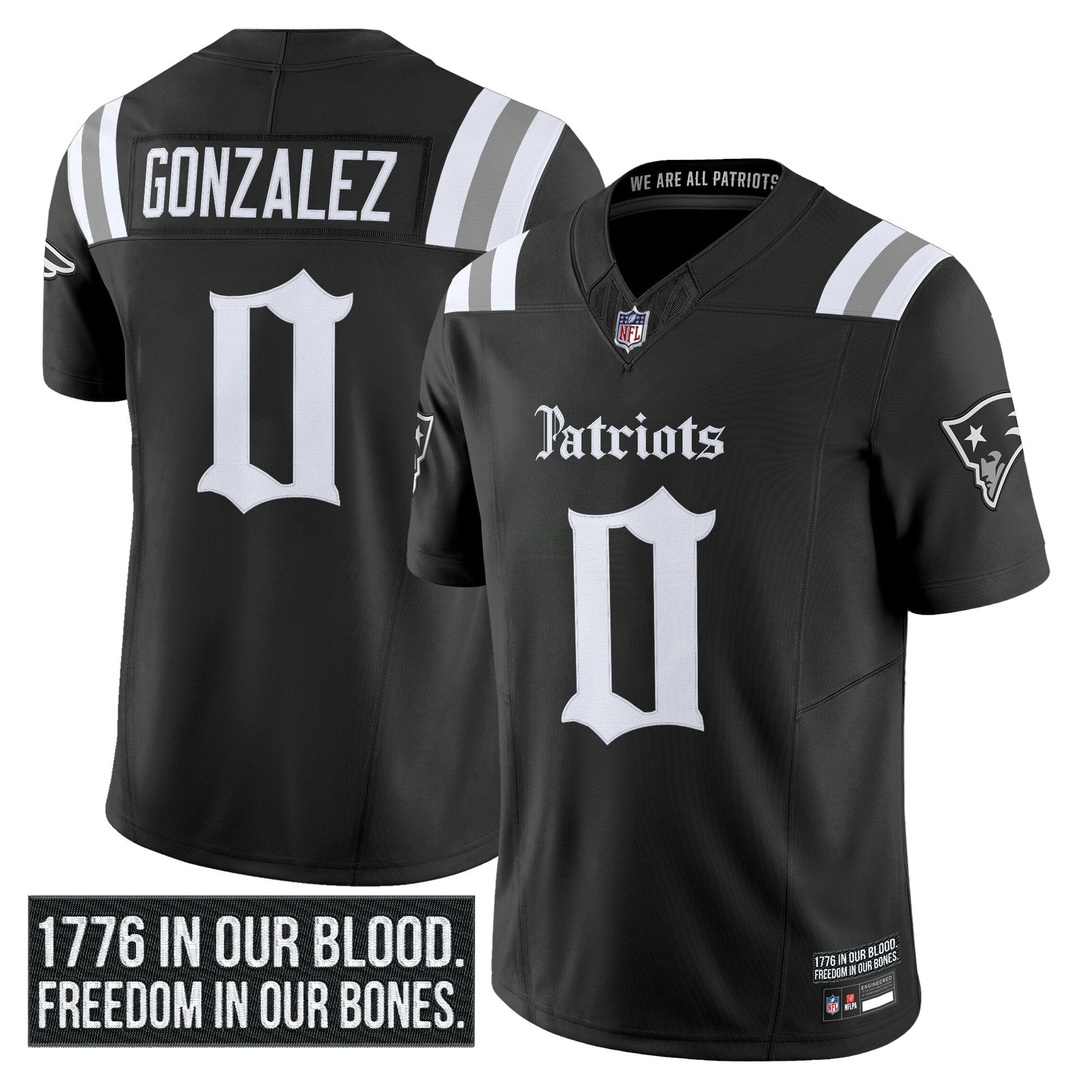 Camisa NFL Men’s New England ‘Gothic Revolution Edition’ Vapor Limited Jersey