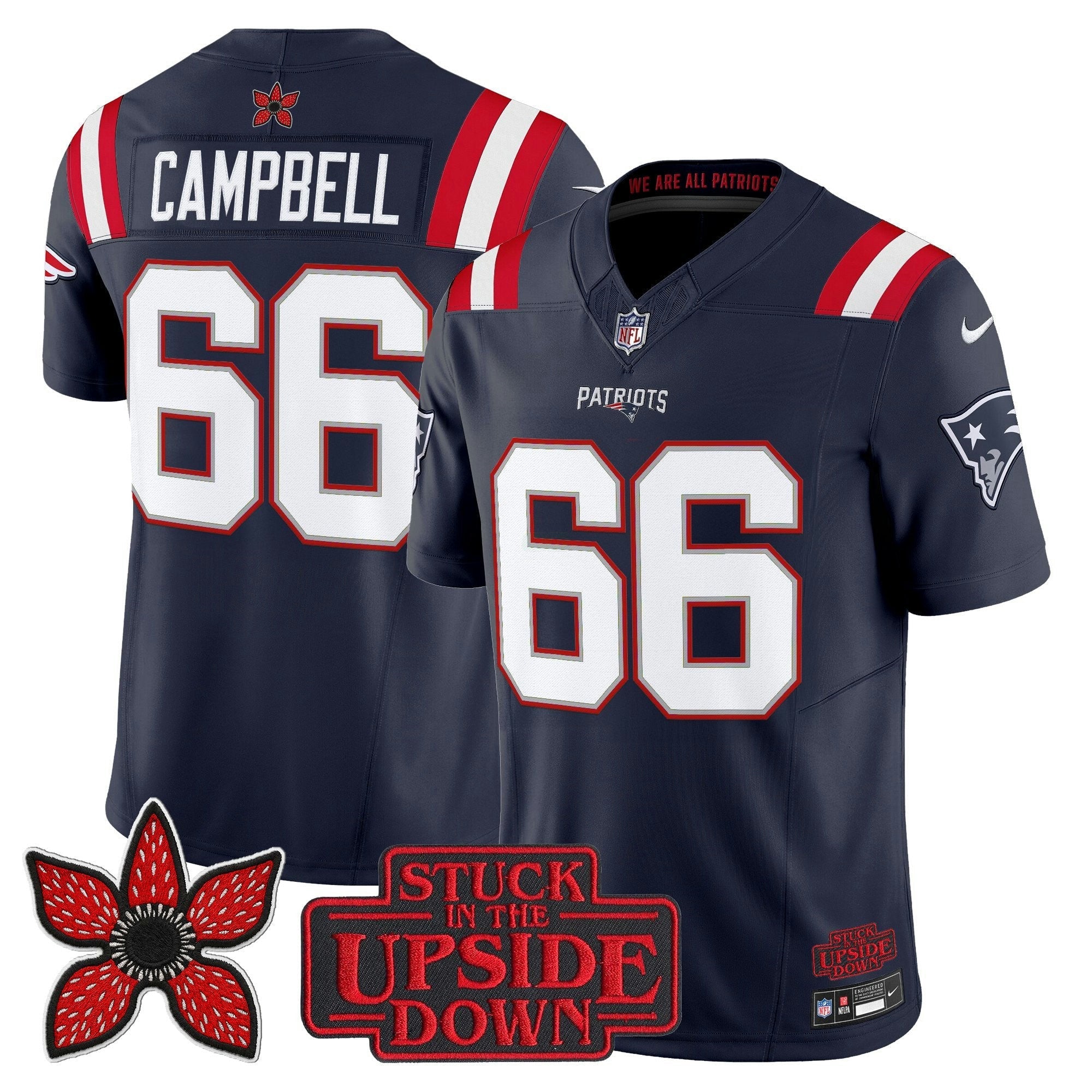 Camisa NFL Men’s New England ‘Stranger Things Edition’ Vapor Limited Jersey V2