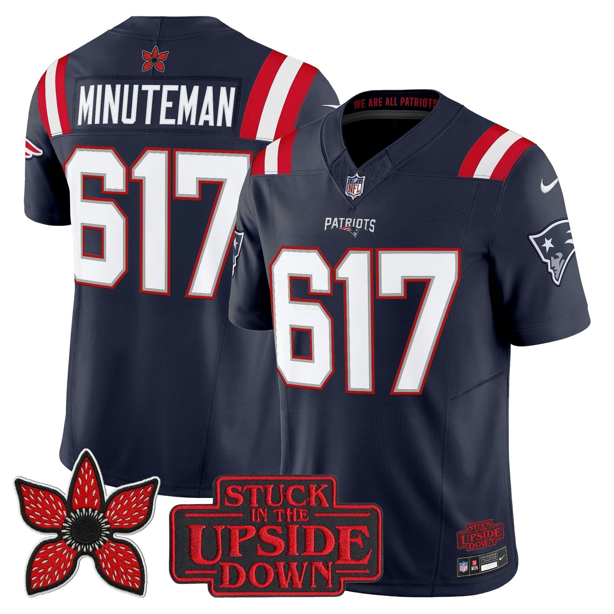 Camisa NFL Men’s New England ‘Stranger Things Edition’ Vapor Limited Jersey V2