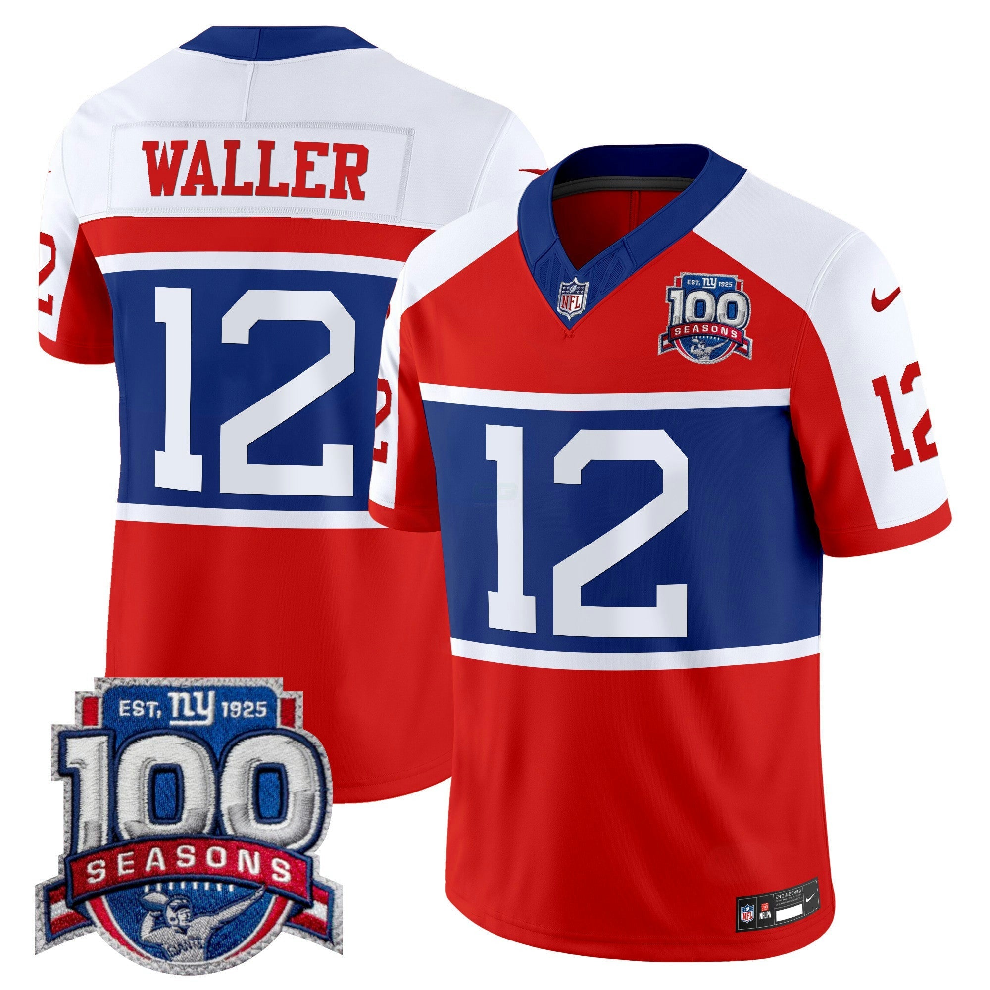 Camisa NFL Men’s New York ‘Century Red’ 100th Season Commemorative Vapor Jersey