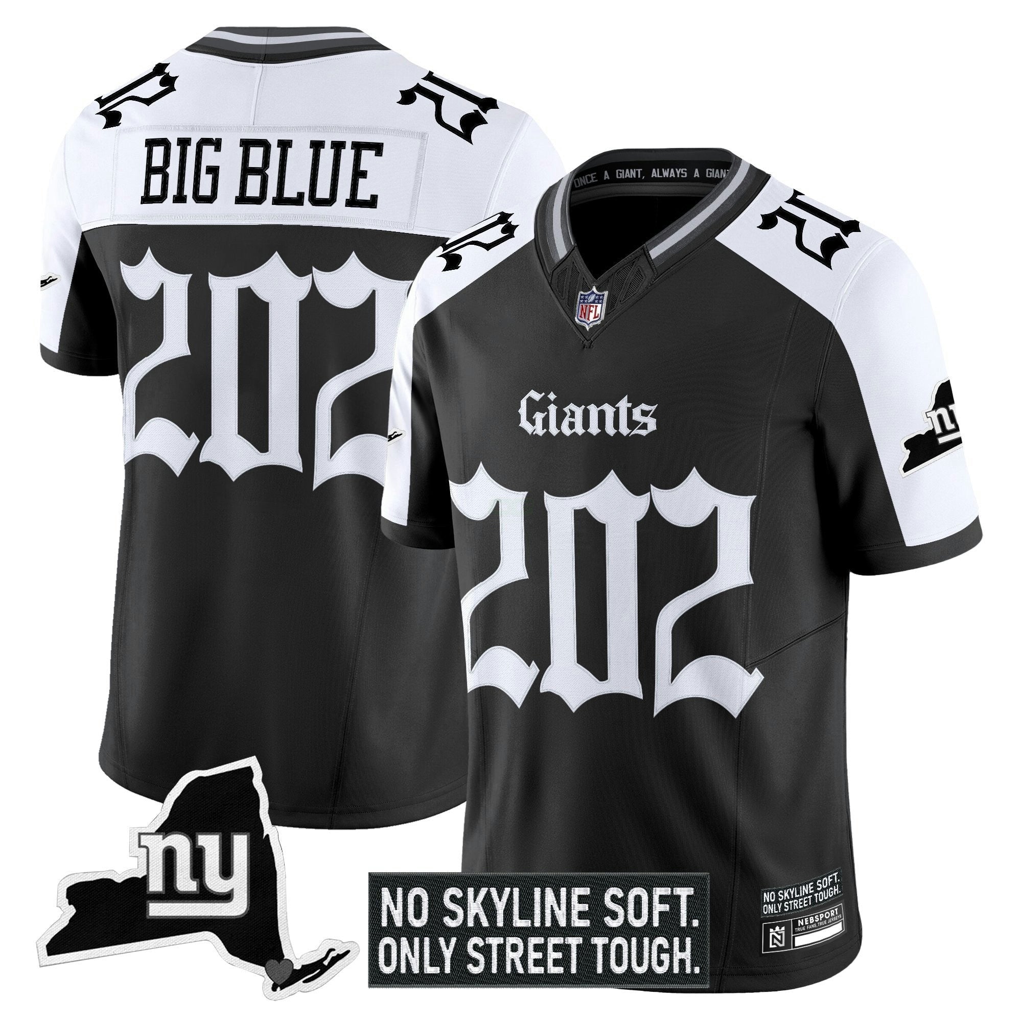 Camisa NFL Men’s New York ‘Gothic Gotham Edition’ Vapor Limited Jersey