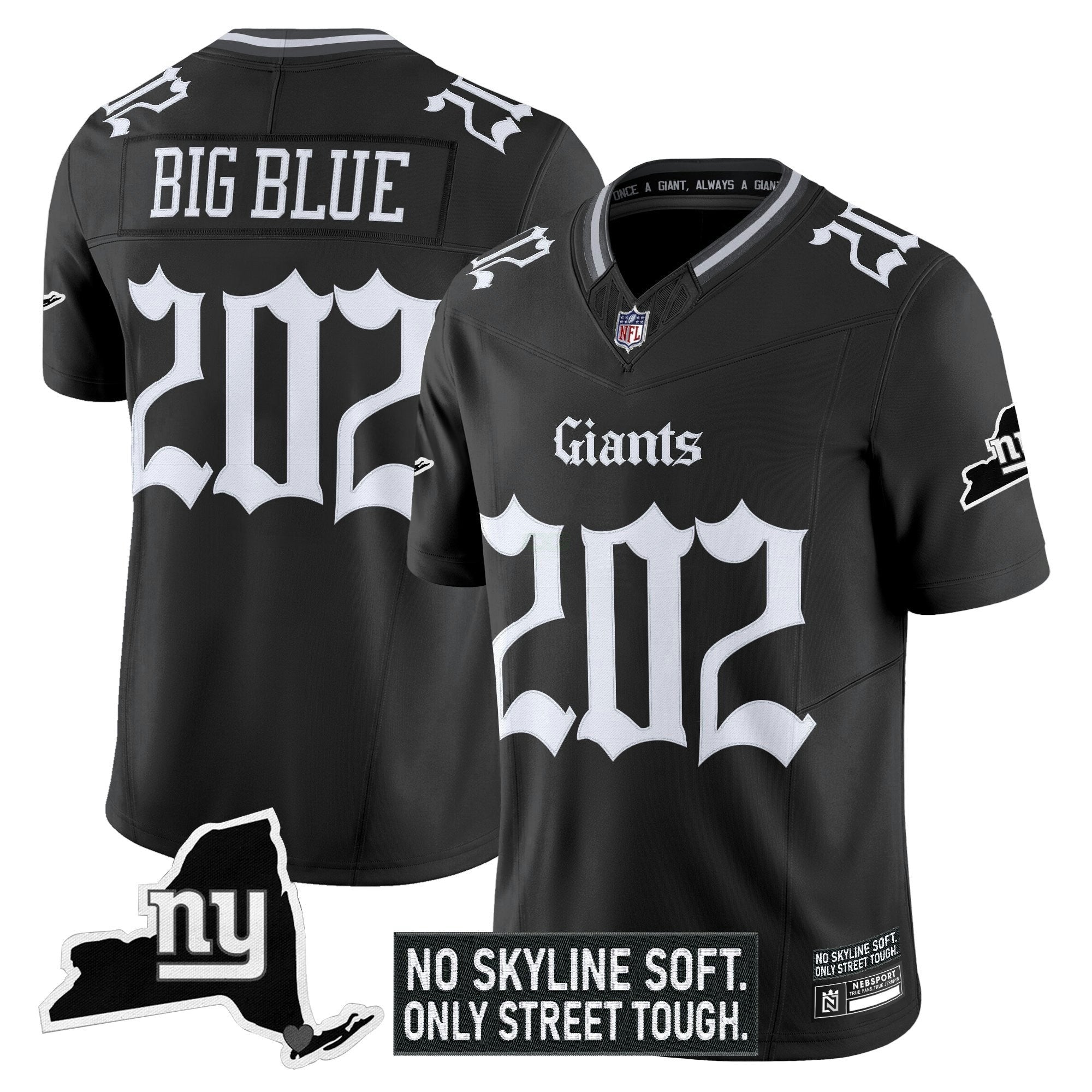 Camisa NFL Men’s New York ‘Gothic Gotham Edition’ Vapor Limited Jersey
