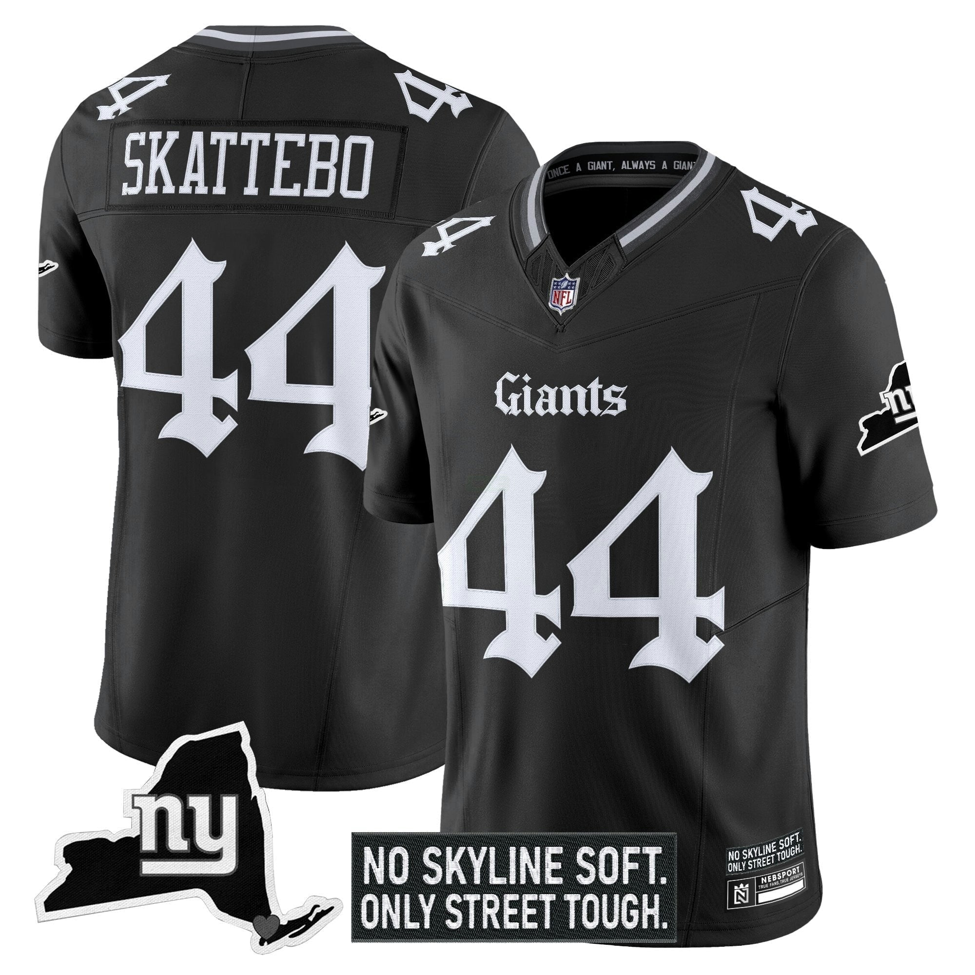 Camisa NFL Men’s New York ‘Gothic Gotham Edition’ Vapor Limited Jersey