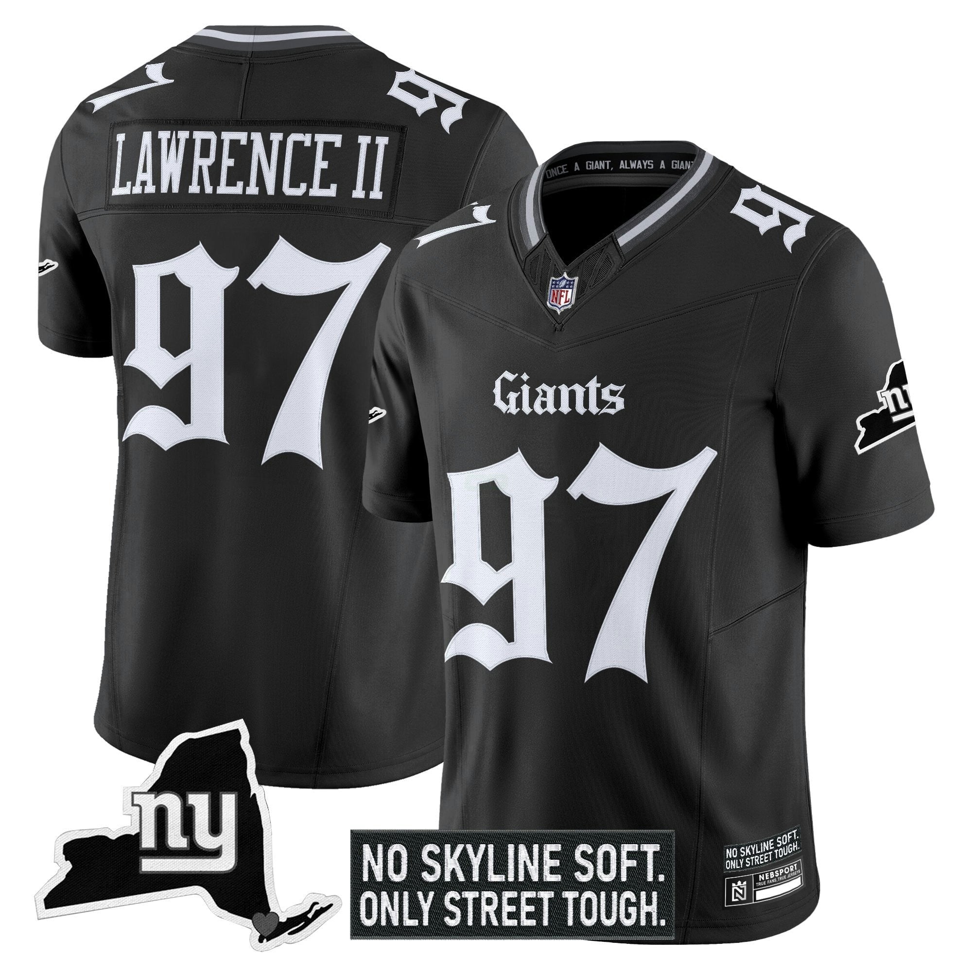 Camisa NFL Men’s New York ‘Gothic Gotham Edition’ Vapor Limited Jersey