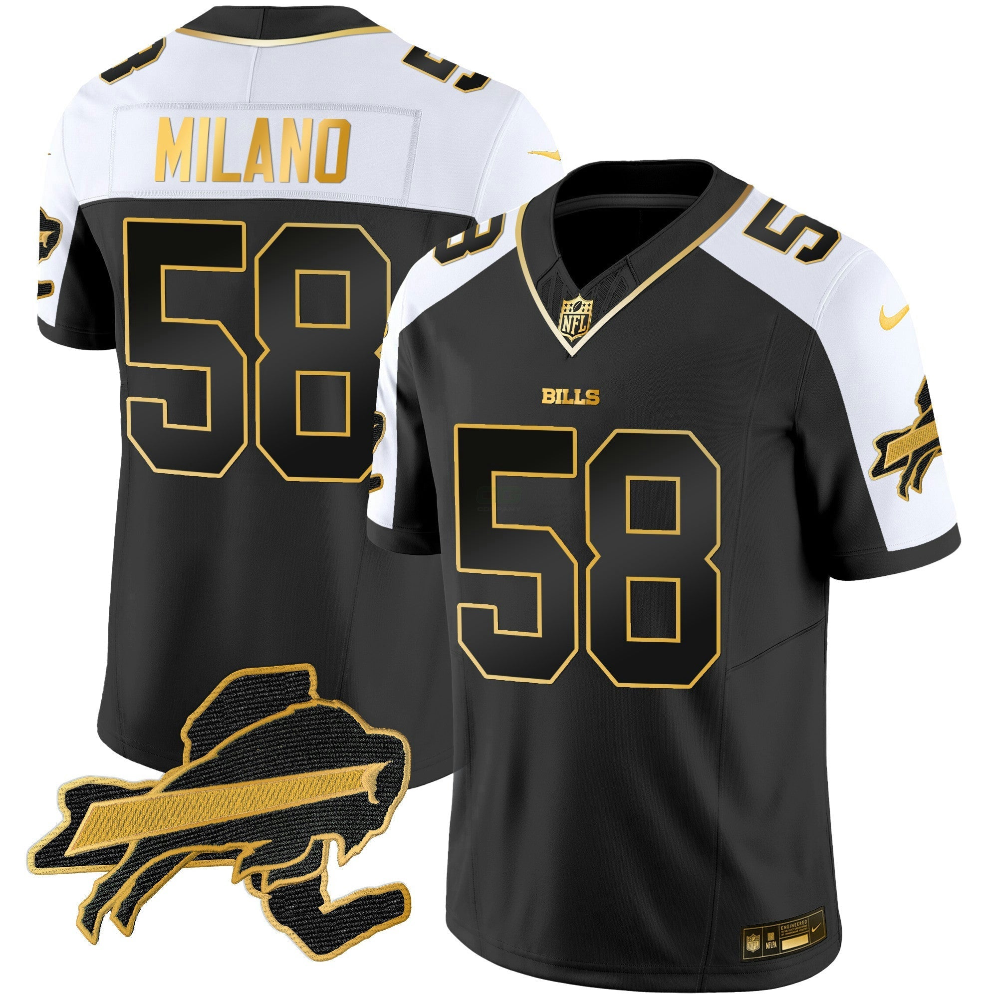 Camisa NFL Men’s New York Patch Dourada Vapor Limited Jersey