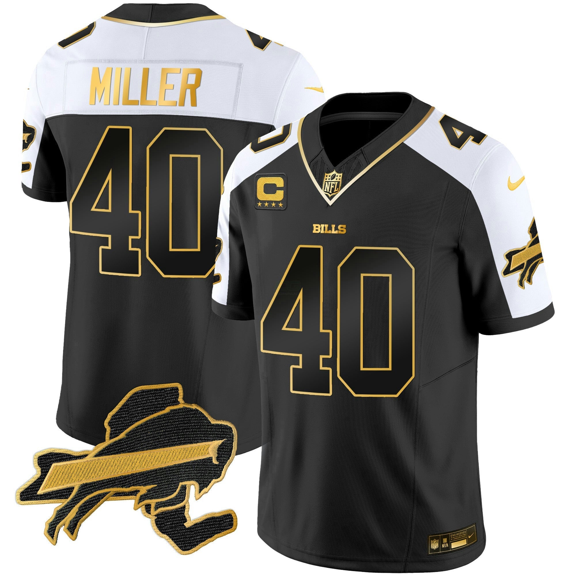 Camisa NFL Men’s New York Patch Dourada Vapor Limited Jersey