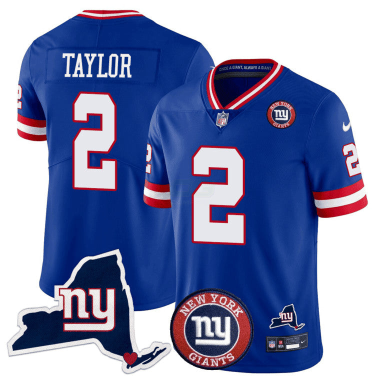 Camisa NFL Men’s New York State & Logo Patch Limited Jersey
