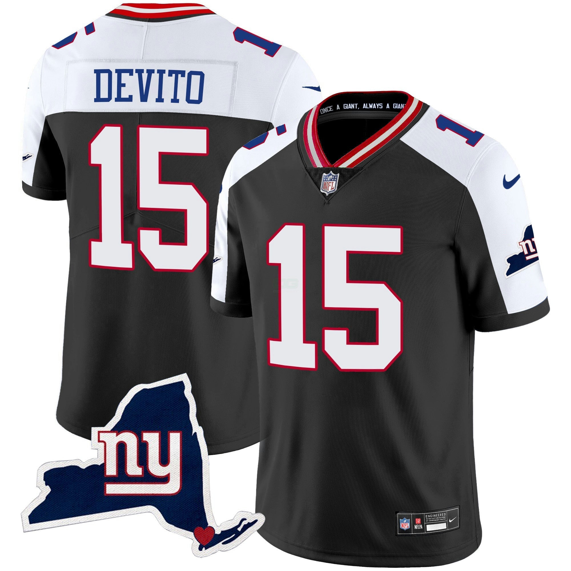 Camisa NFL Men’s New York State Map Patch Limited Jersey