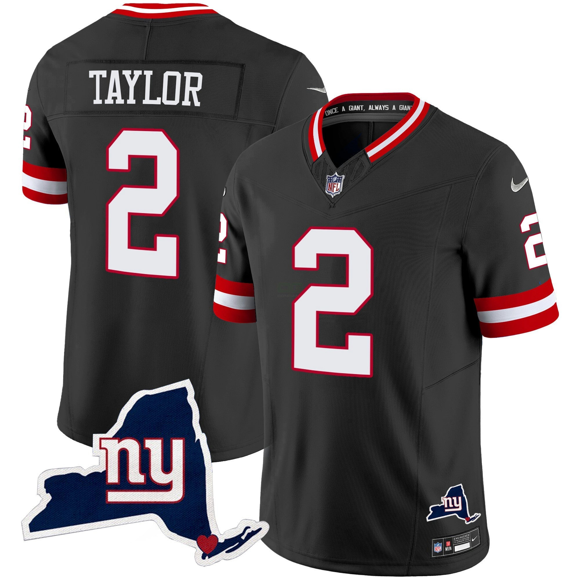 Camisa NFL Men’s New York State Map Patch Limited Jersey V2