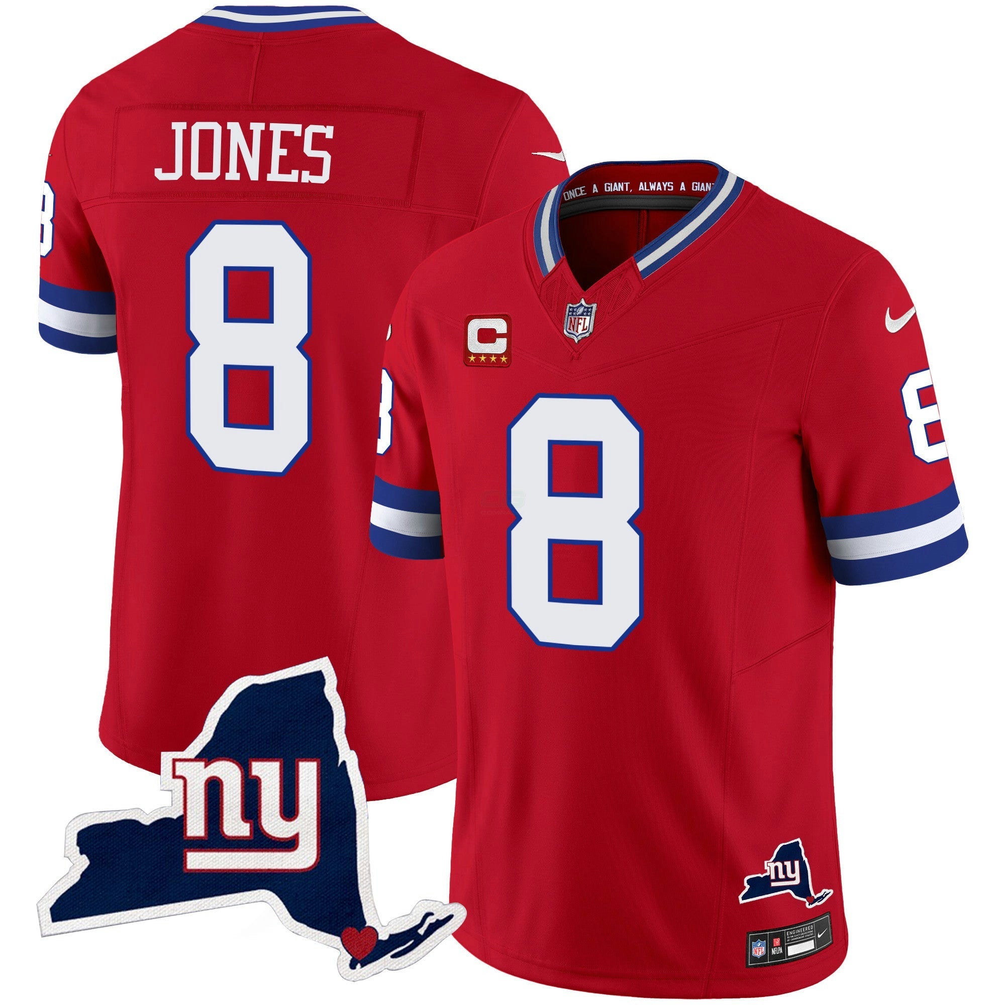 Camisa NFL Men’s New York State Map Patch Limited Jersey V2